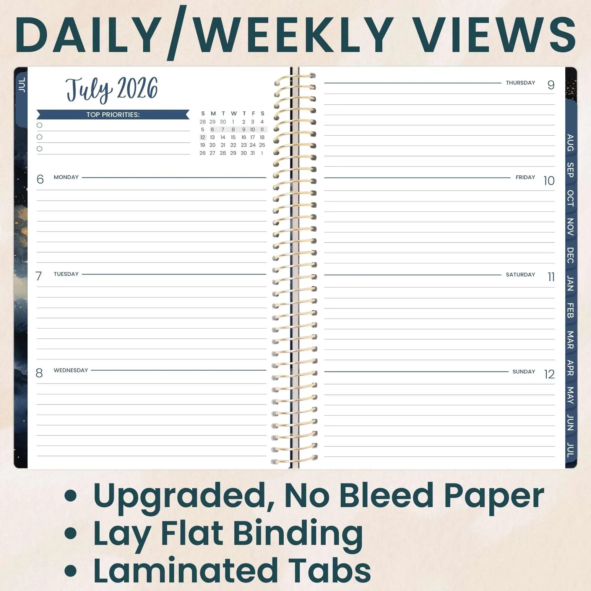 2026–27 Soft Cover Planner, 5.5" x 8.25" | Midnight Sky - Image 3