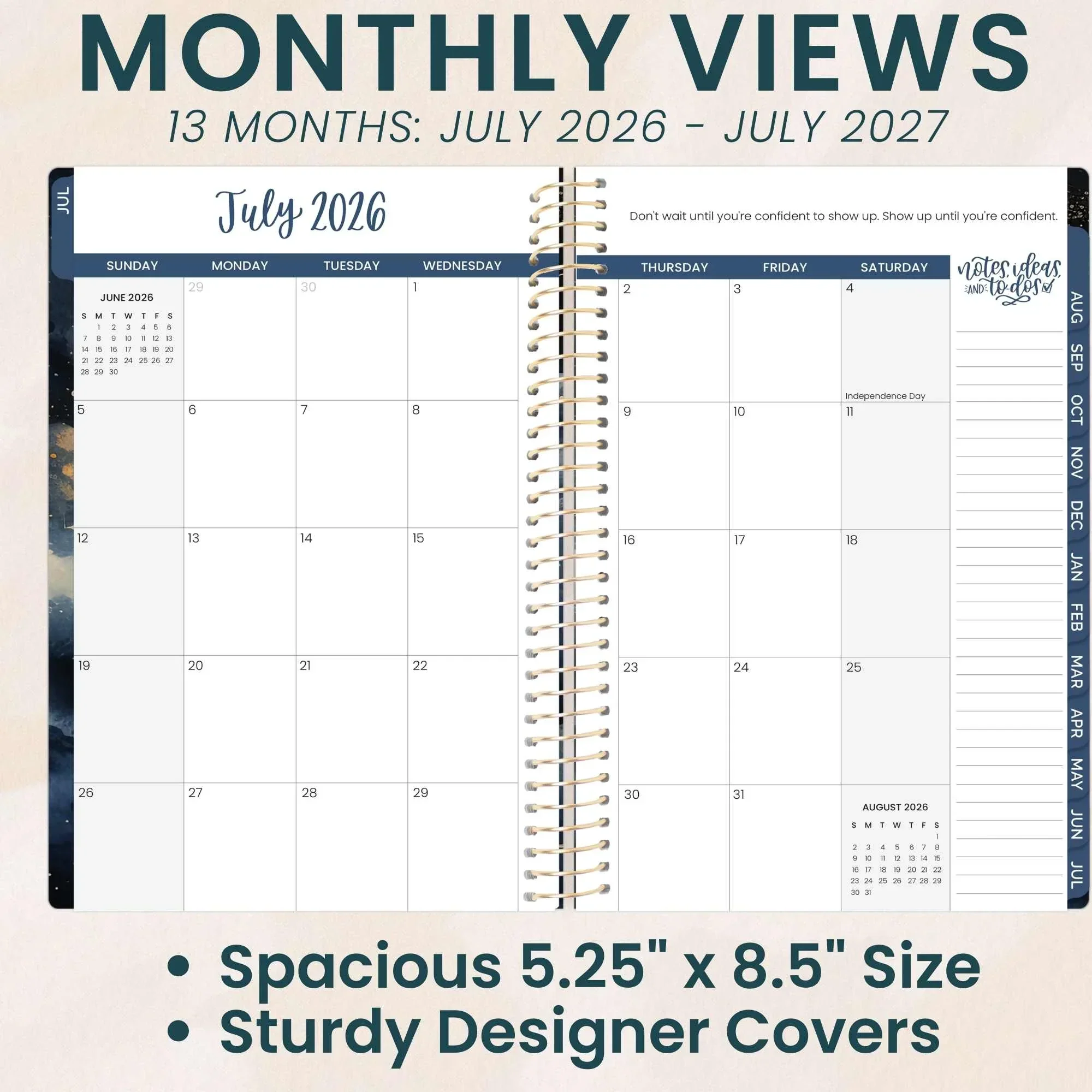 2026–27 Soft Cover Planner, 5.5" x 8.25" | Midnight Sky - Image 4