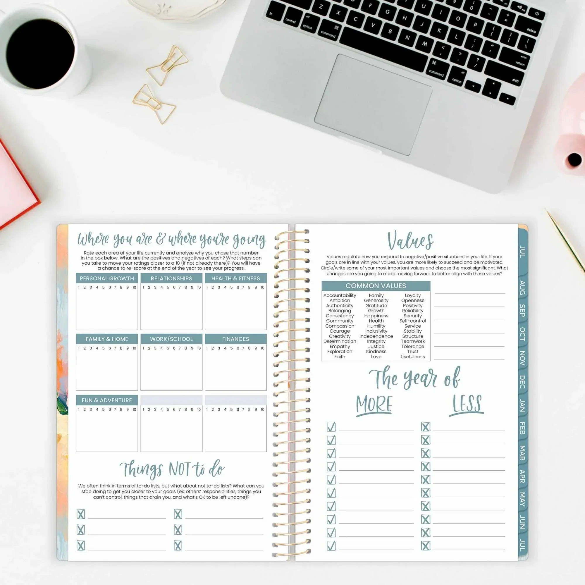 2026–27 Soft Cover Planner, 5.5" x 8.25" | Painted Peonies - Image 16