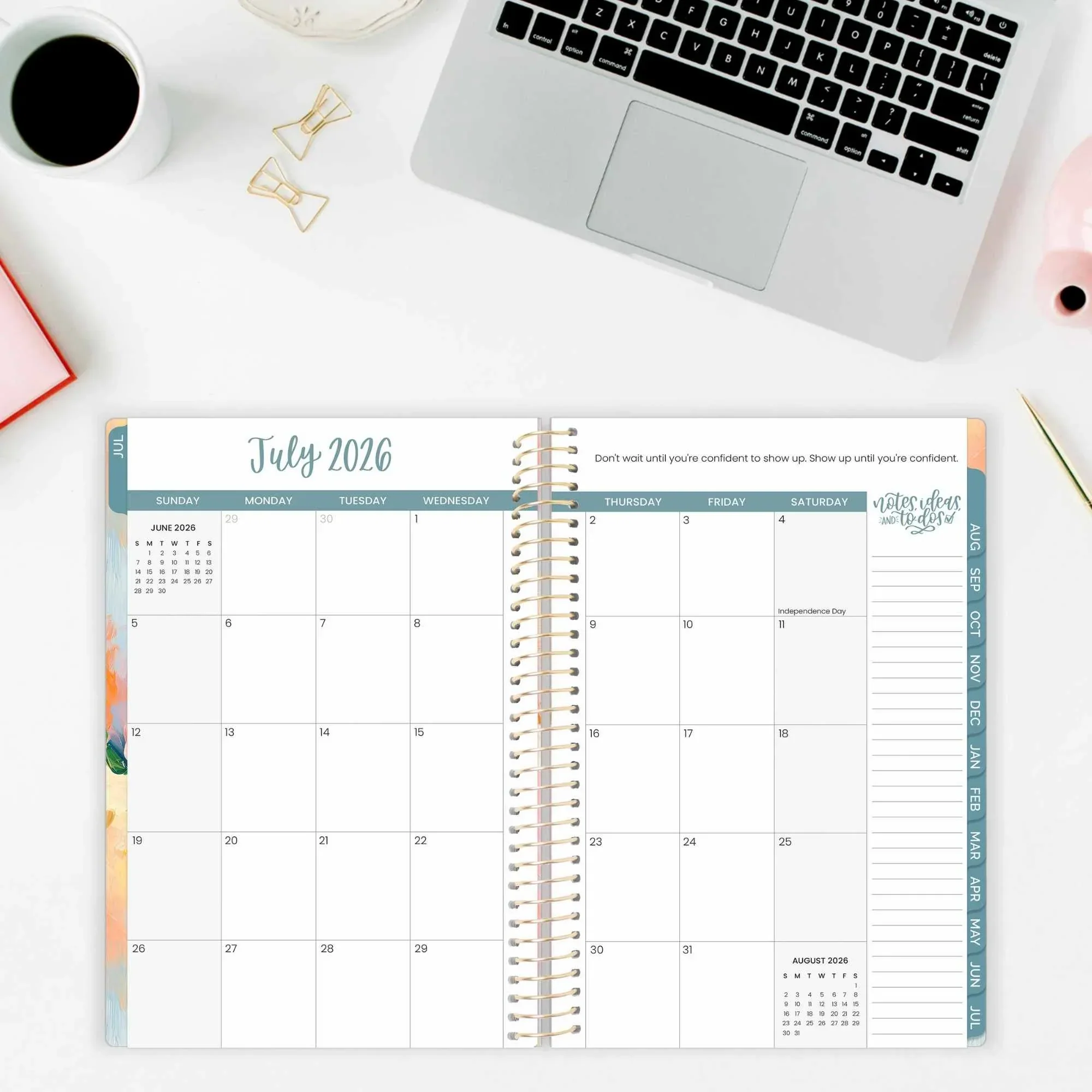 2026–27 Soft Cover Planner, 5.5" x 8.25" | Painted Peonies - Image 18