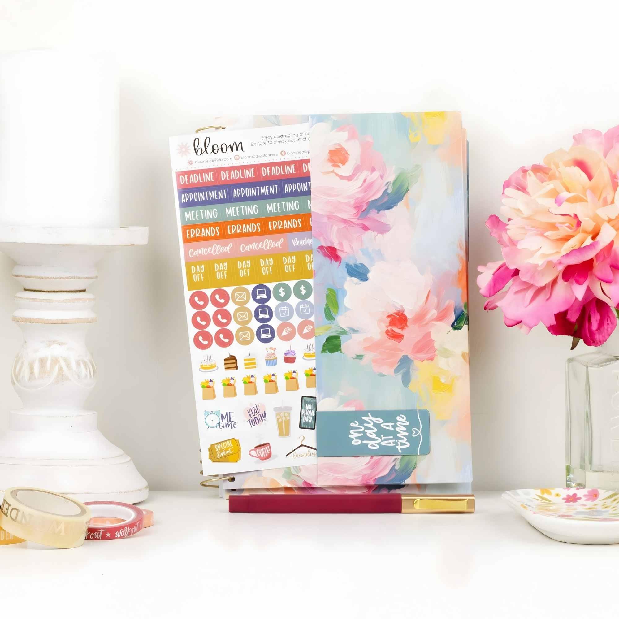 2026–27 Soft Cover Planner, 5.5" x 8.25" | Painted Peonies - Image 8