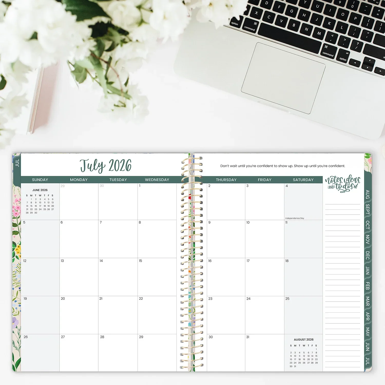 2026–27 Soft Cover Planner, 8.5" x 11" | Garden Party - Image 12