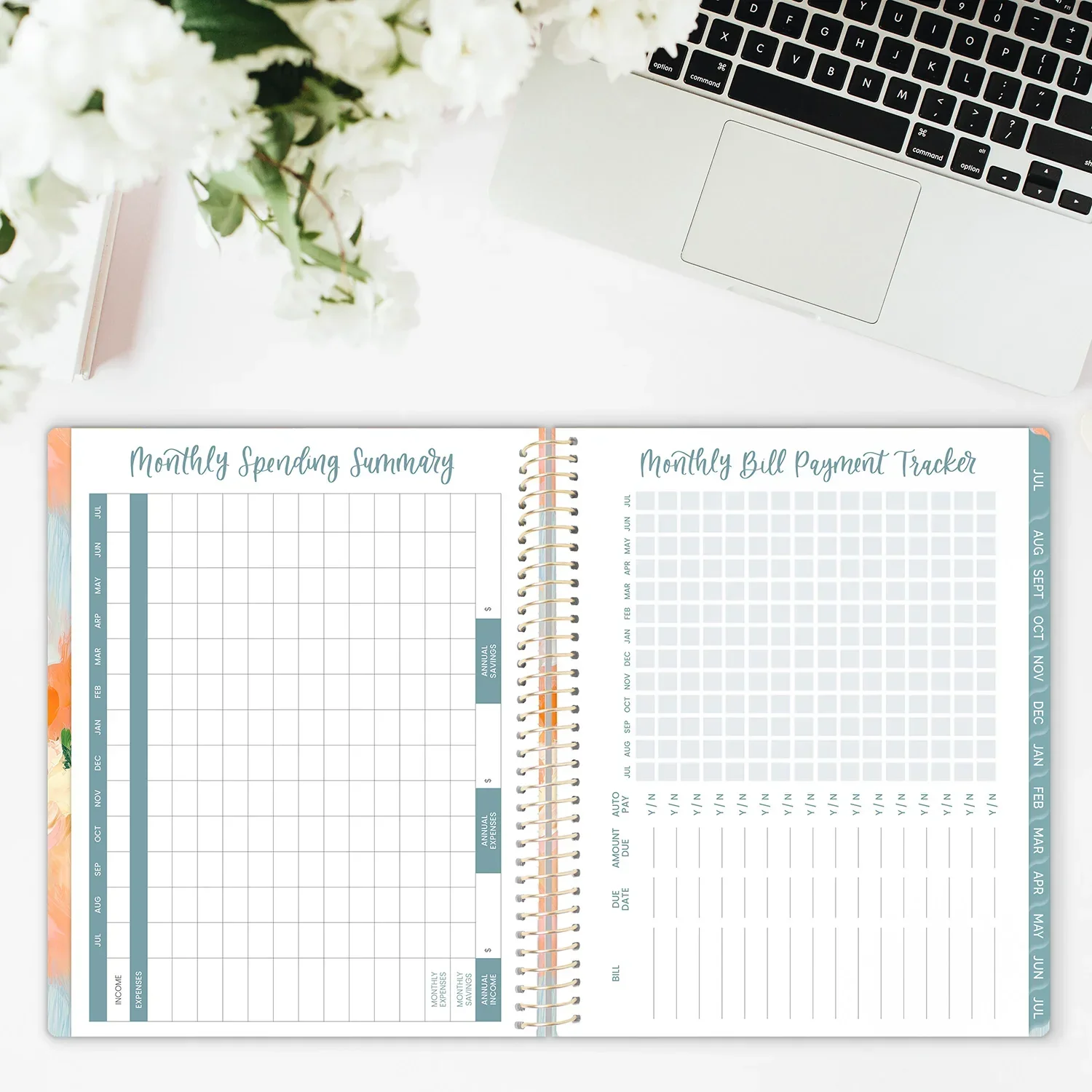 2026–27 Soft Cover Planner, 8.5" x 11" | Painted Peonies - Image 14