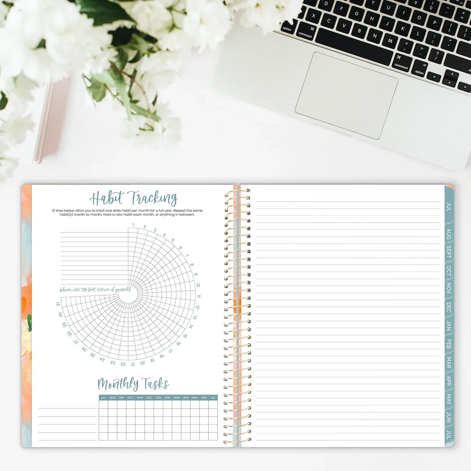 2026–27 Soft Cover Planner, 8.5" x 11" | Painted Peonies - Image 15