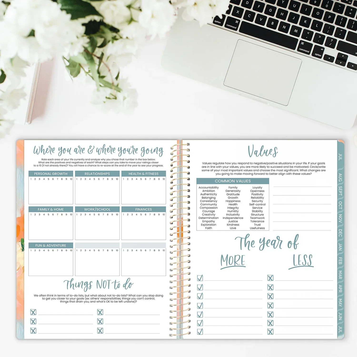 2026–27 Soft Cover Planner, 8.5" x 11" | Painted Peonies - Image 16