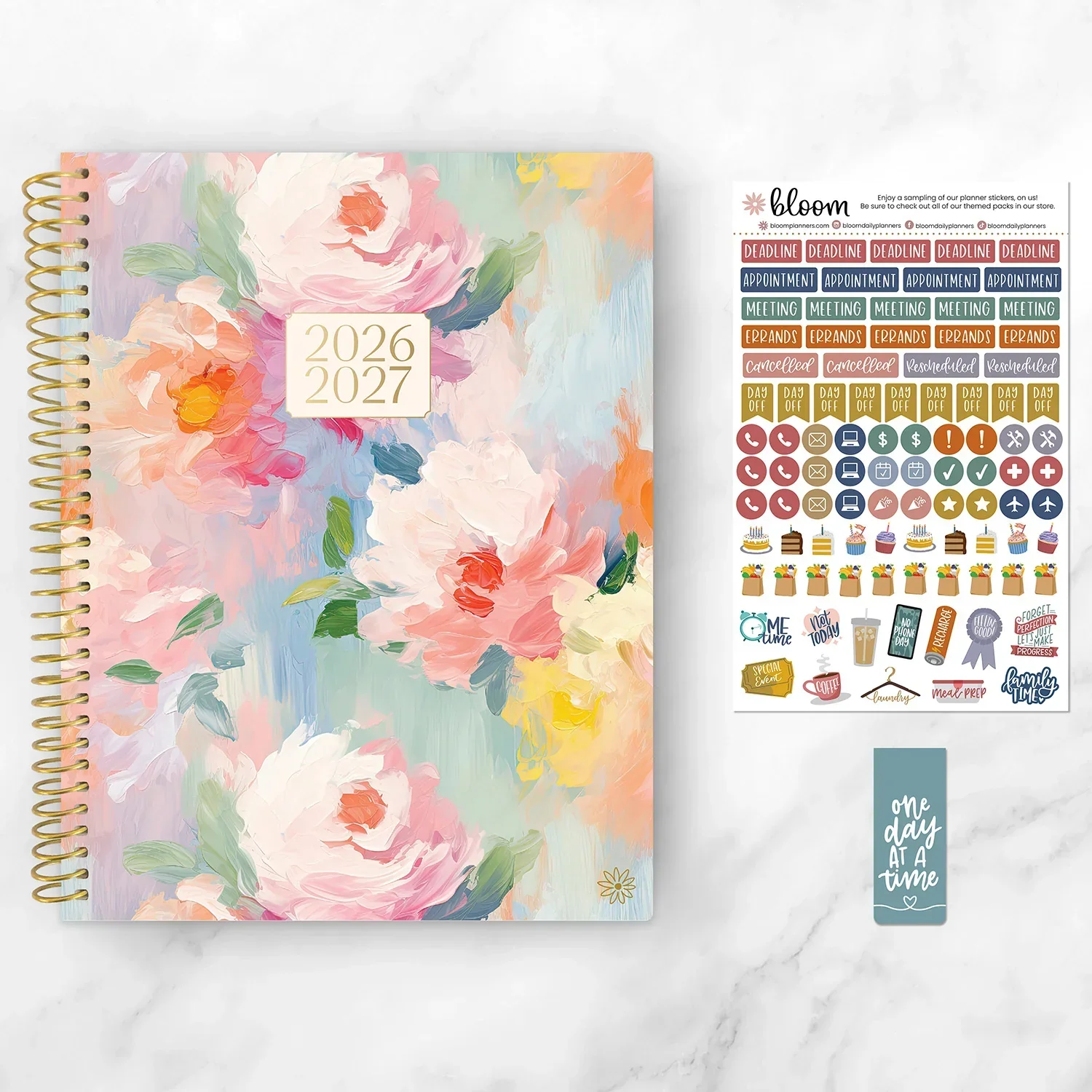 2026–27 Soft Cover Planner, 8.5" x 11" | Painted Peonies - Image 17