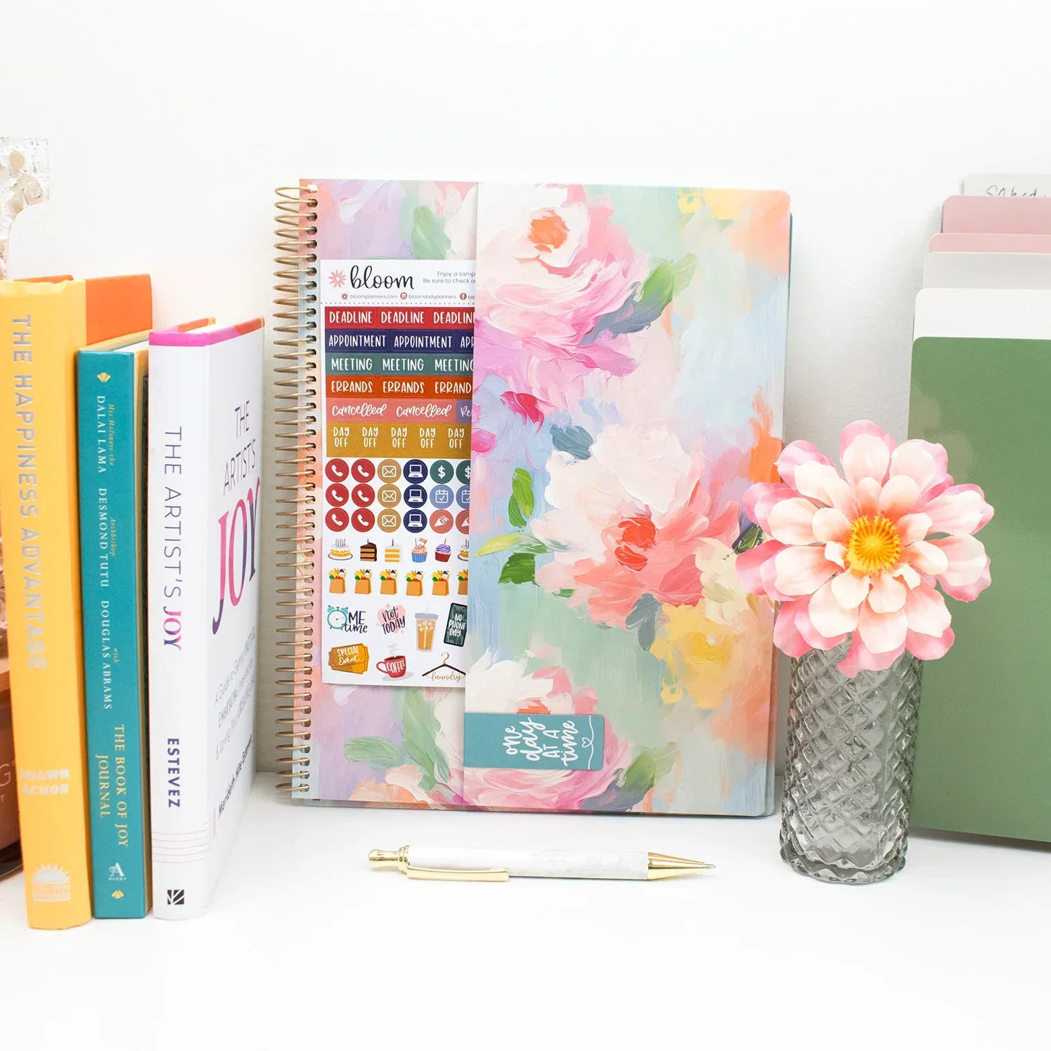 2026–27 Soft Cover Planner, 8.5" x 11" | Painted Peonies - Image 9