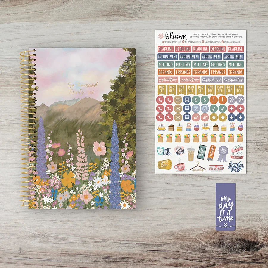 2026 Soft Cover Planner, 5.5" x 8.25", Wildflower Mountainside - Image 9