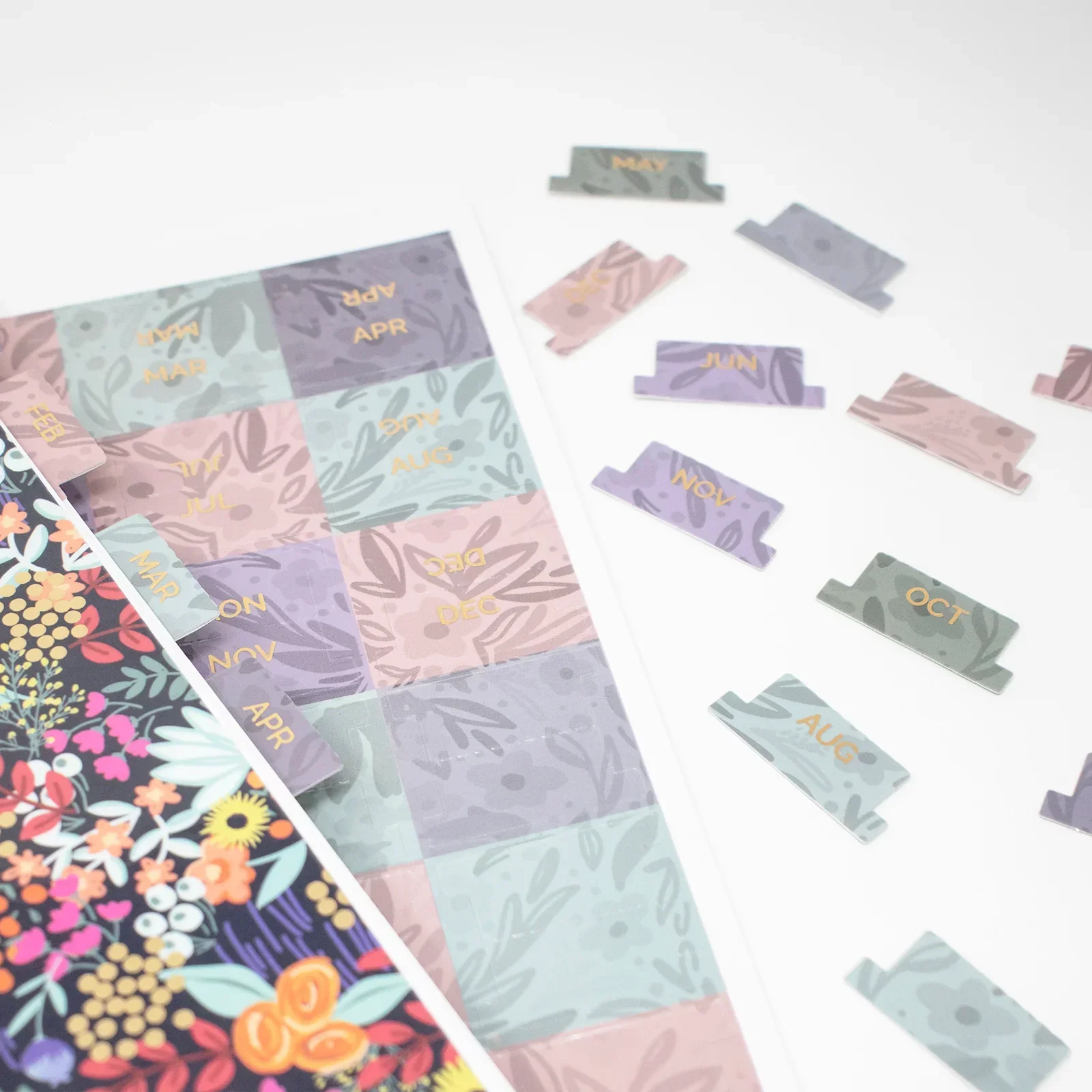 24 Piece Planner Tab Sticker Set, Jewel Floral - Image 12