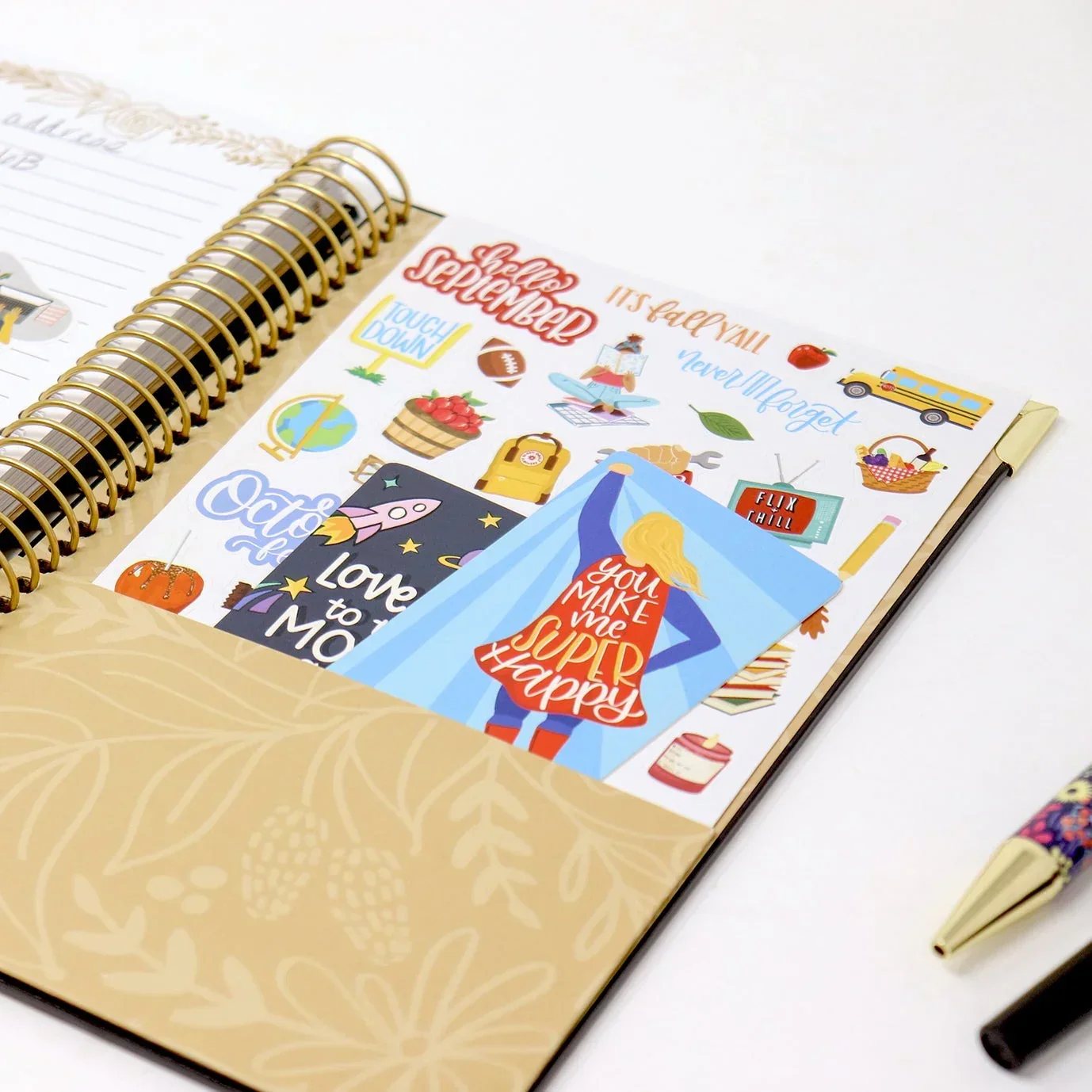 Contact Book, Gold Embroidery - Image 10