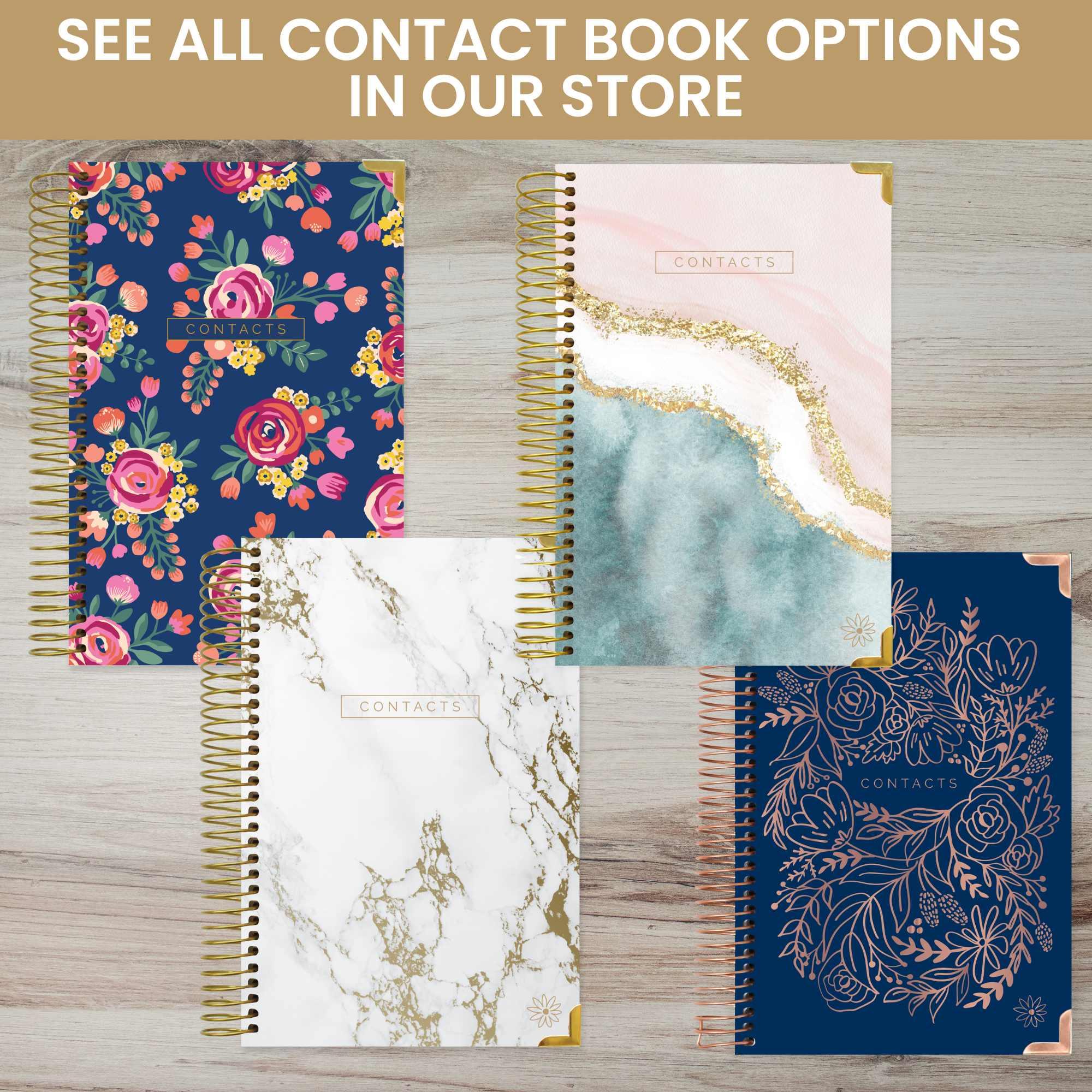 Contact Book, Gold Embroidery - Image 16