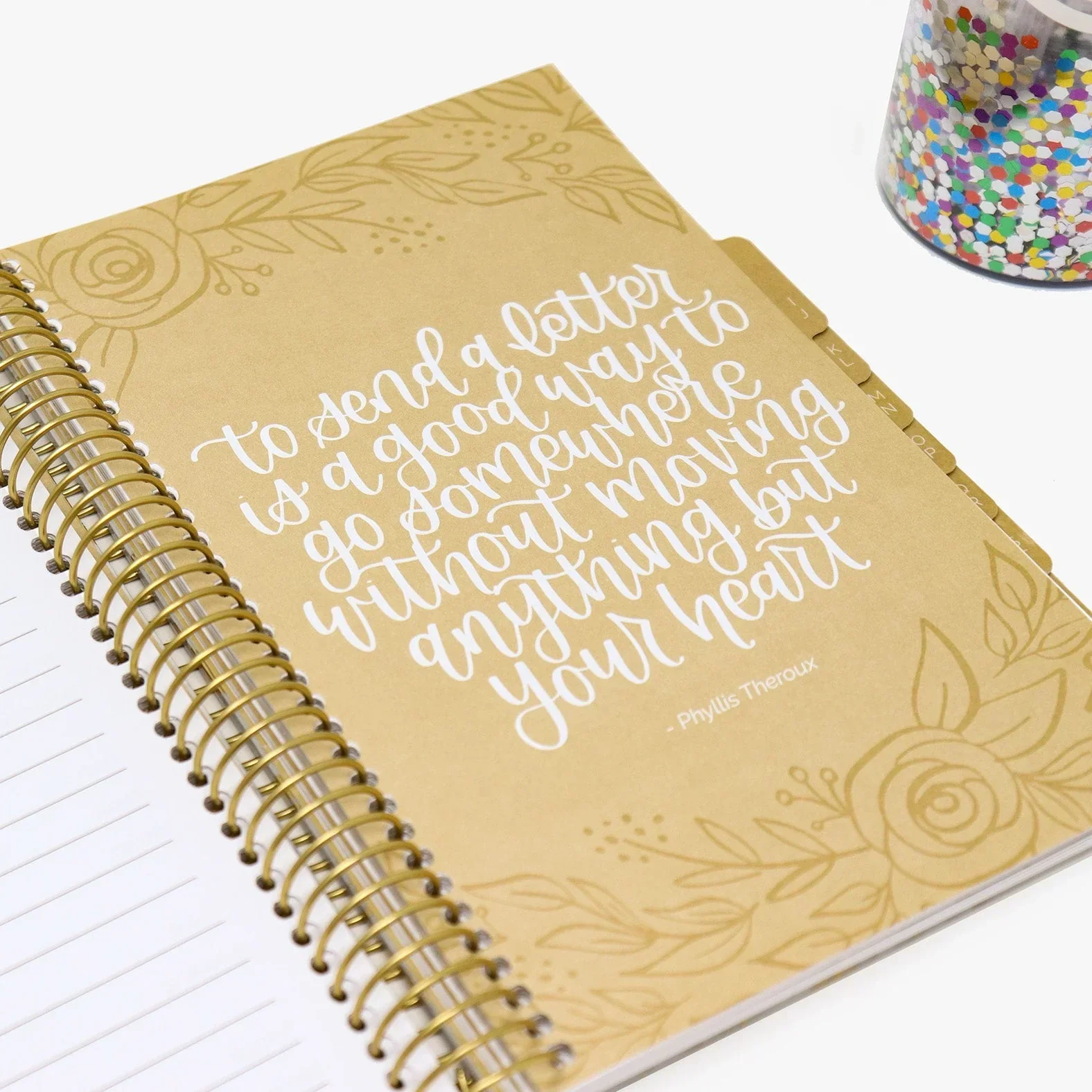 Contact Book, Marble Gold Stamp - Image 8