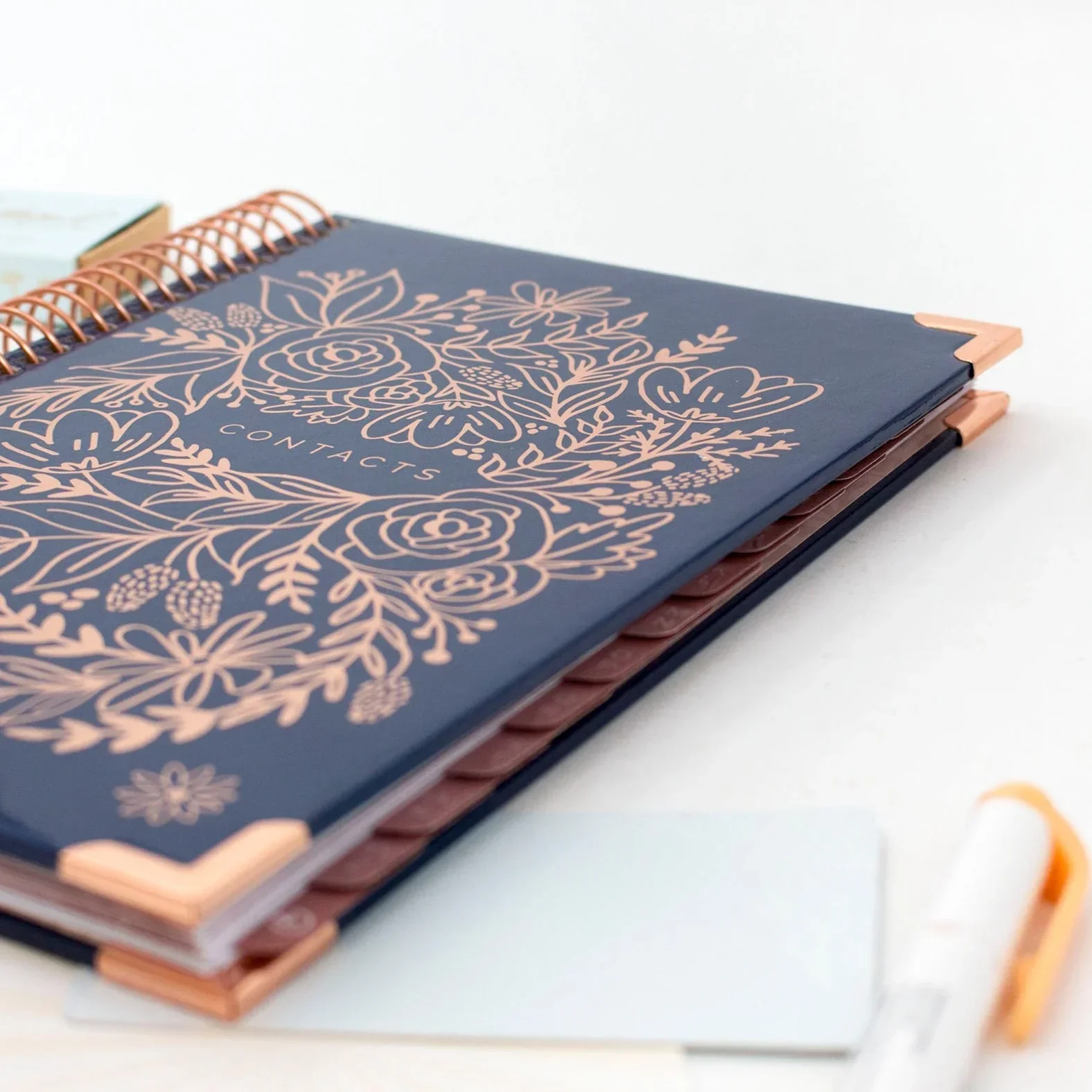Contact Book, Navy Embroidery - Image 17