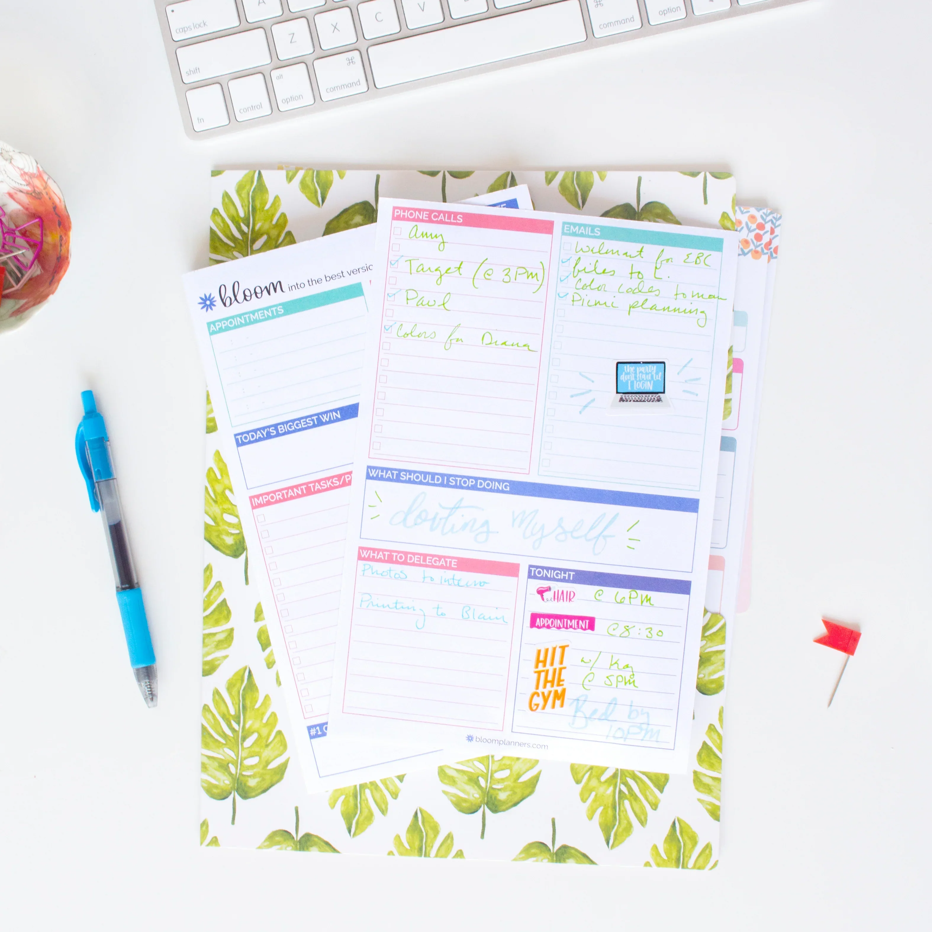 Planning Pad, 6" x 9", Double Sided Planning Pad, Teal - Image 14