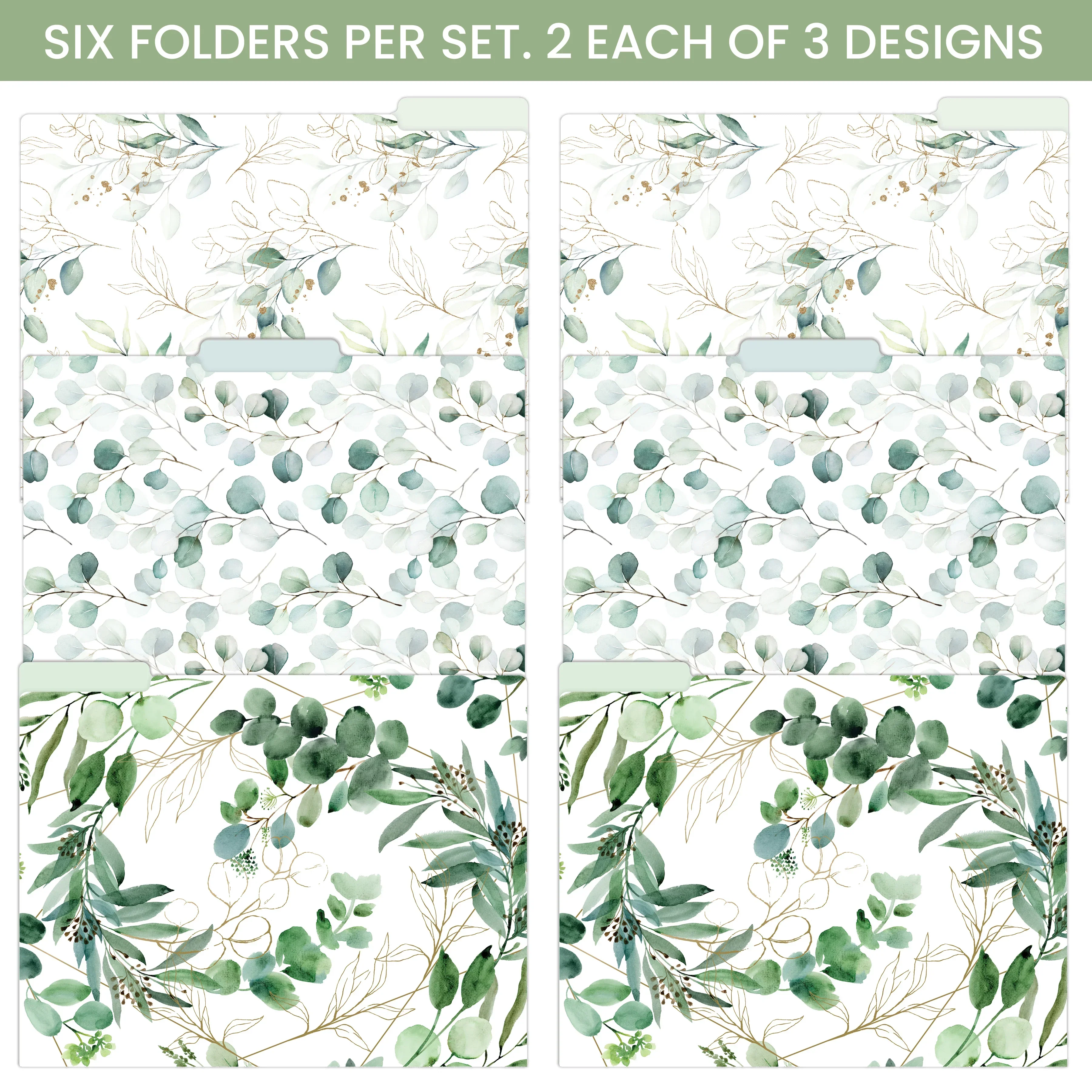 File Folder Set, 6-Pack | Eucalyptus - Image 3