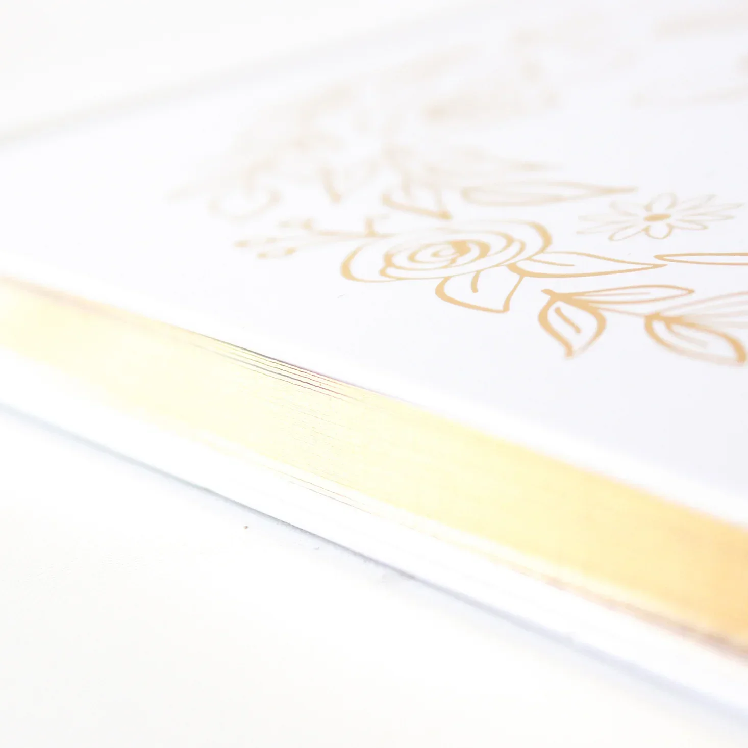 Guest Book, Gold Floral - Image 15