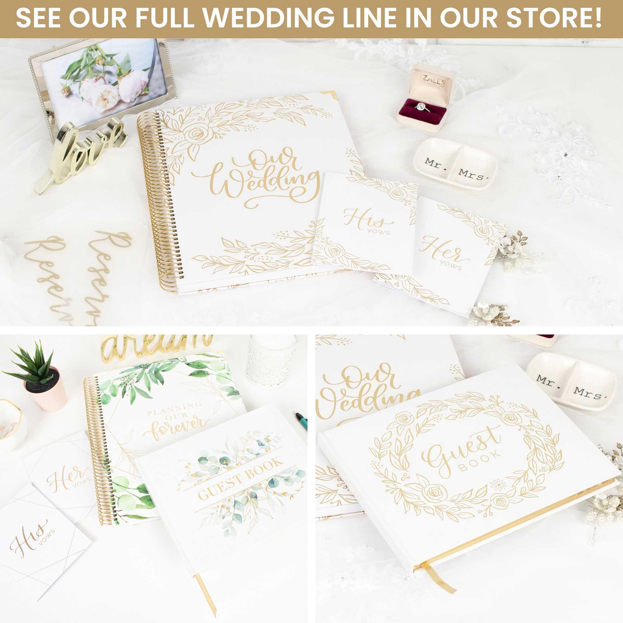 Guest Book, Gold Linen - Image 11