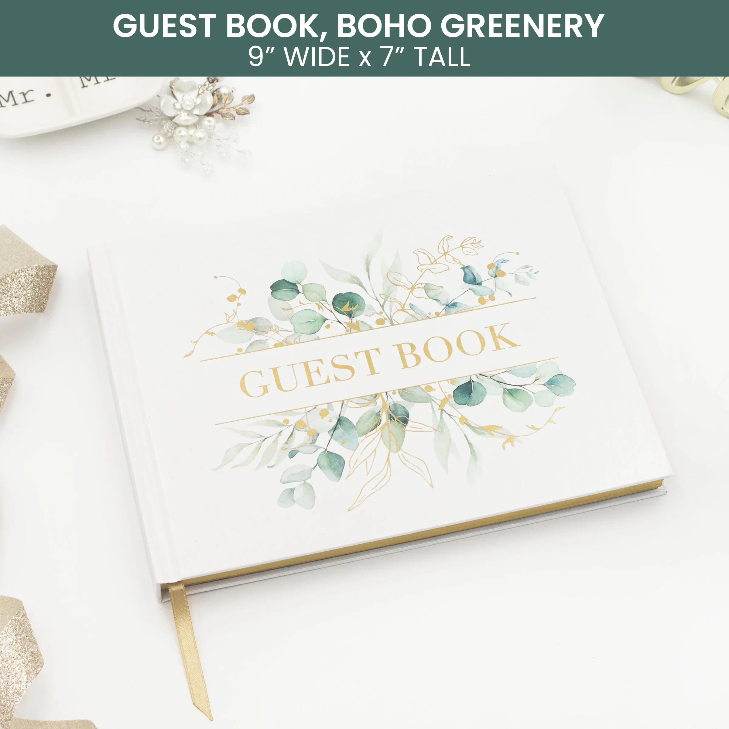 Guest Book, Boho Greenery - Image 3