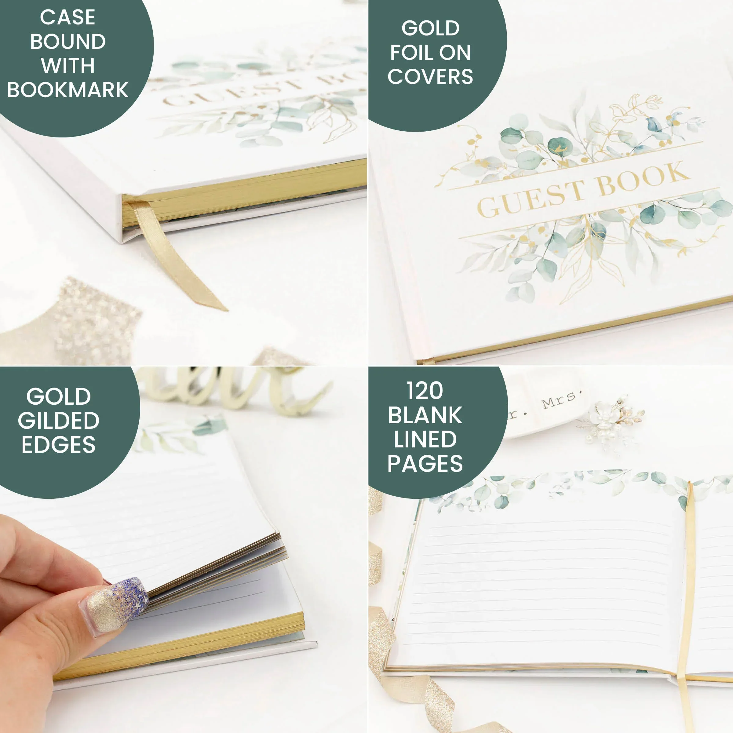 Guest Book, Boho Greenery - Image 4