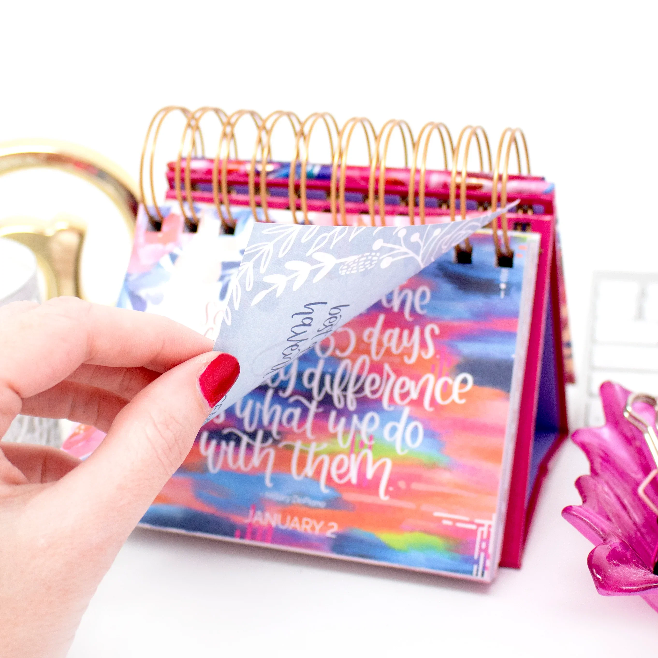 Inspirational Perpetual Desk Easel, Hand-lettered - Image 7