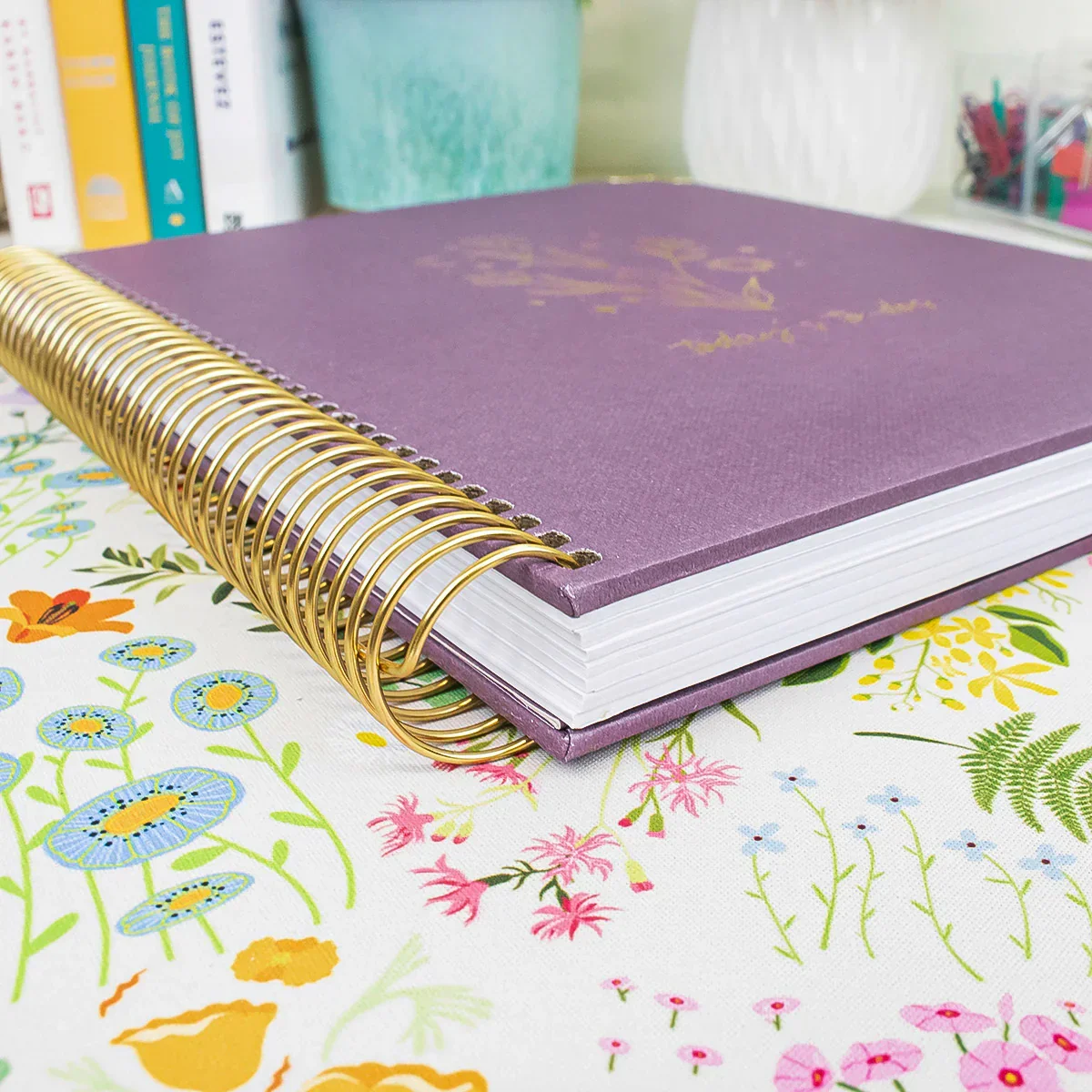 Page a Day 6-Month Undated Daily To-Do Planner, 7” x 9” | Purple Linen - Image 10