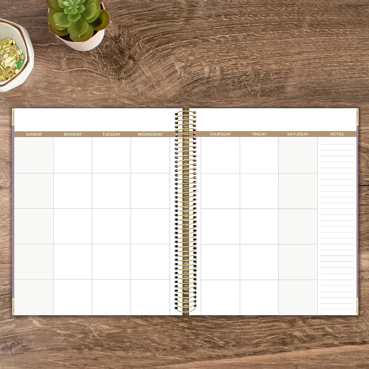 Page a Day 6-Month Undated Daily To-Do Planner, 7” x 9” | Purple Linen - Image 13