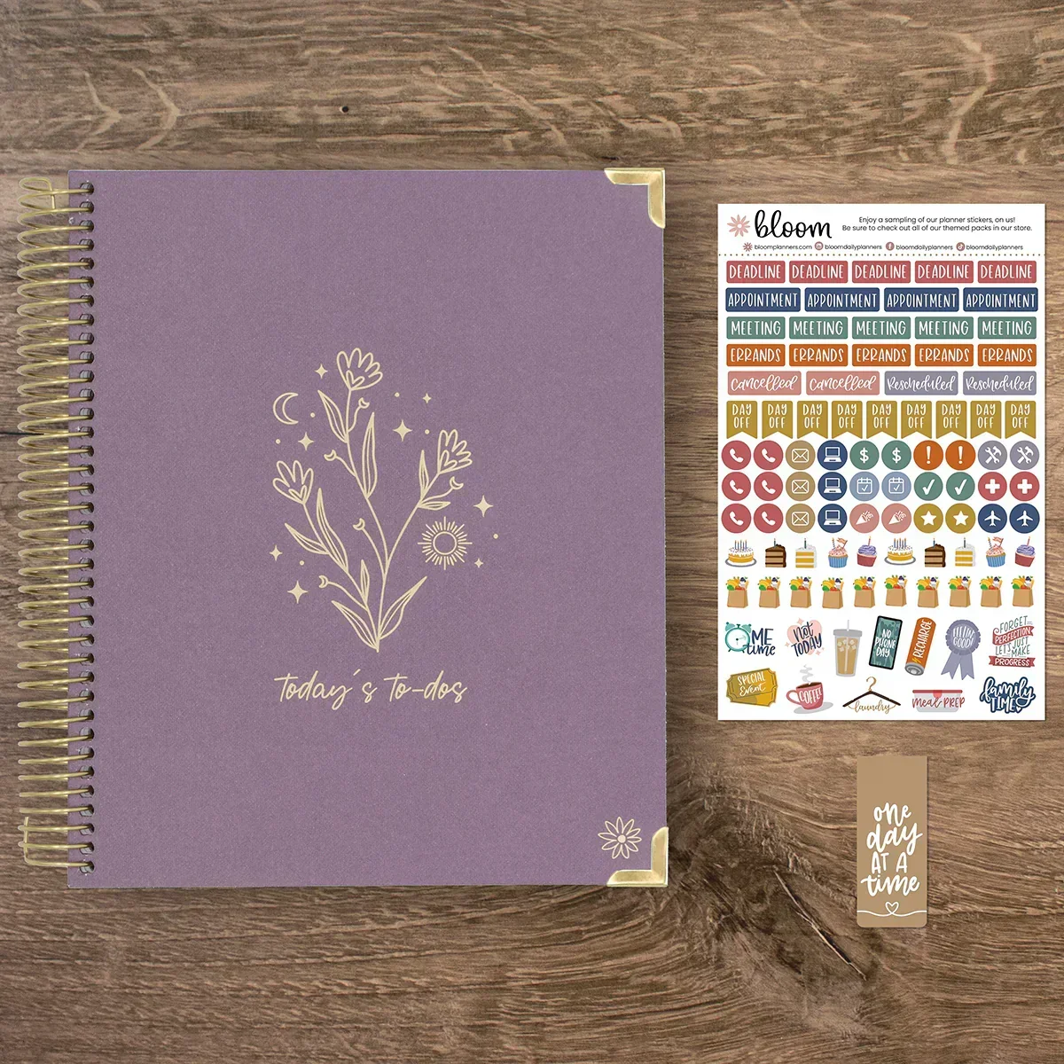 Page a Day 6-Month Undated Daily To-Do Planner, 7” x 9” | Purple Linen - Image 16
