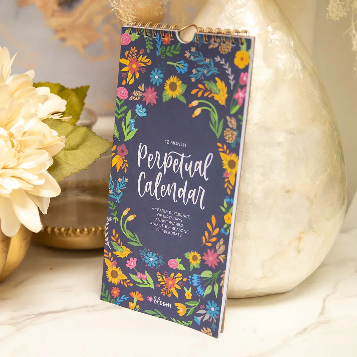 Perpetual Calendar, 5" x 10", Seasonal Florals - Image 6