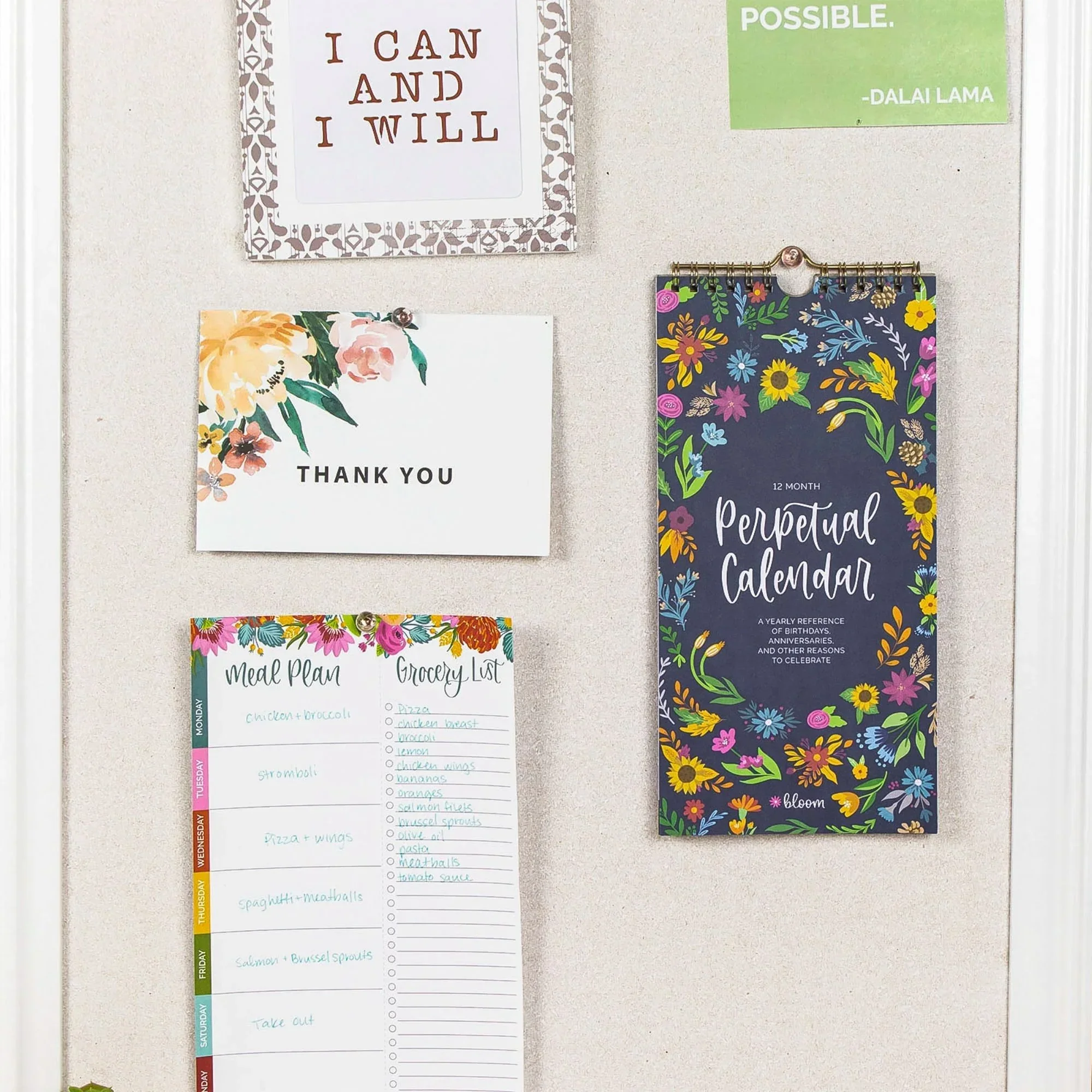 Perpetual Calendar, 5" x 10", Seasonal Florals - Image 7