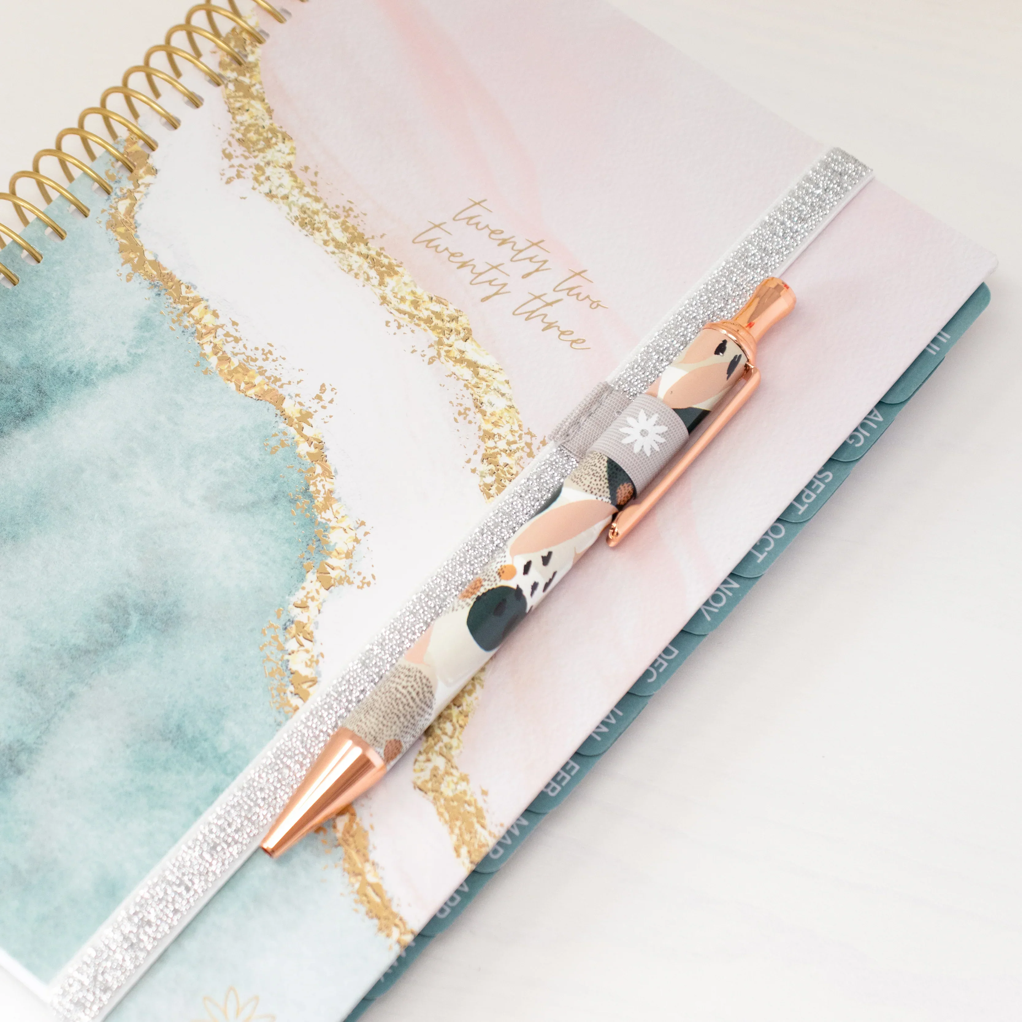 Planner Pen, Green Modern Abstract - Image 6