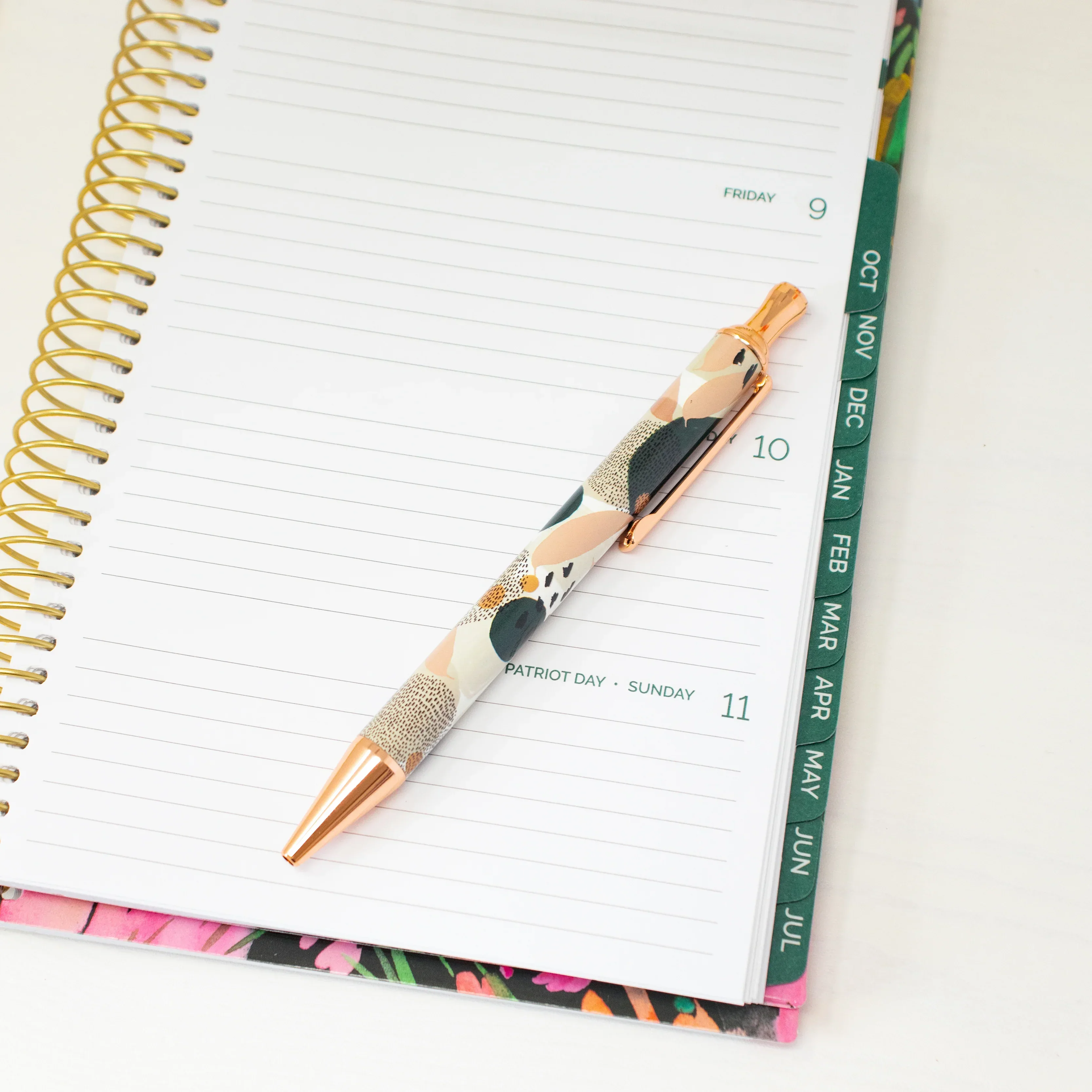 Planner Pen, Green Modern Abstract - Image 7