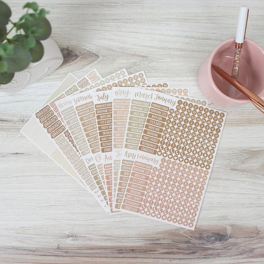 Planner Stickers | Calendar Essentials – Aesthetic Boho - Image 8