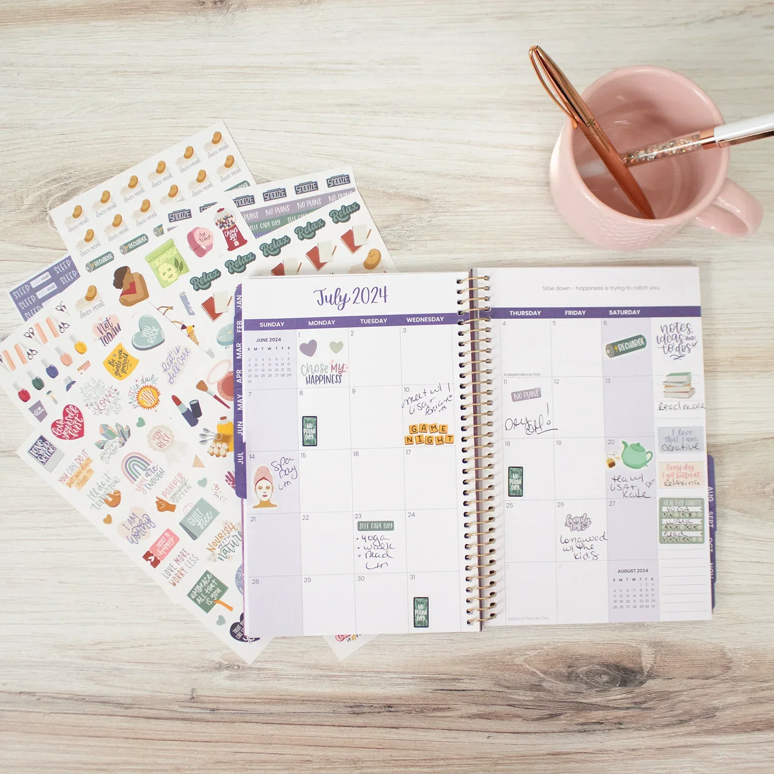 Planner Stickers | Rest Is Self-Care Pack - Image 13