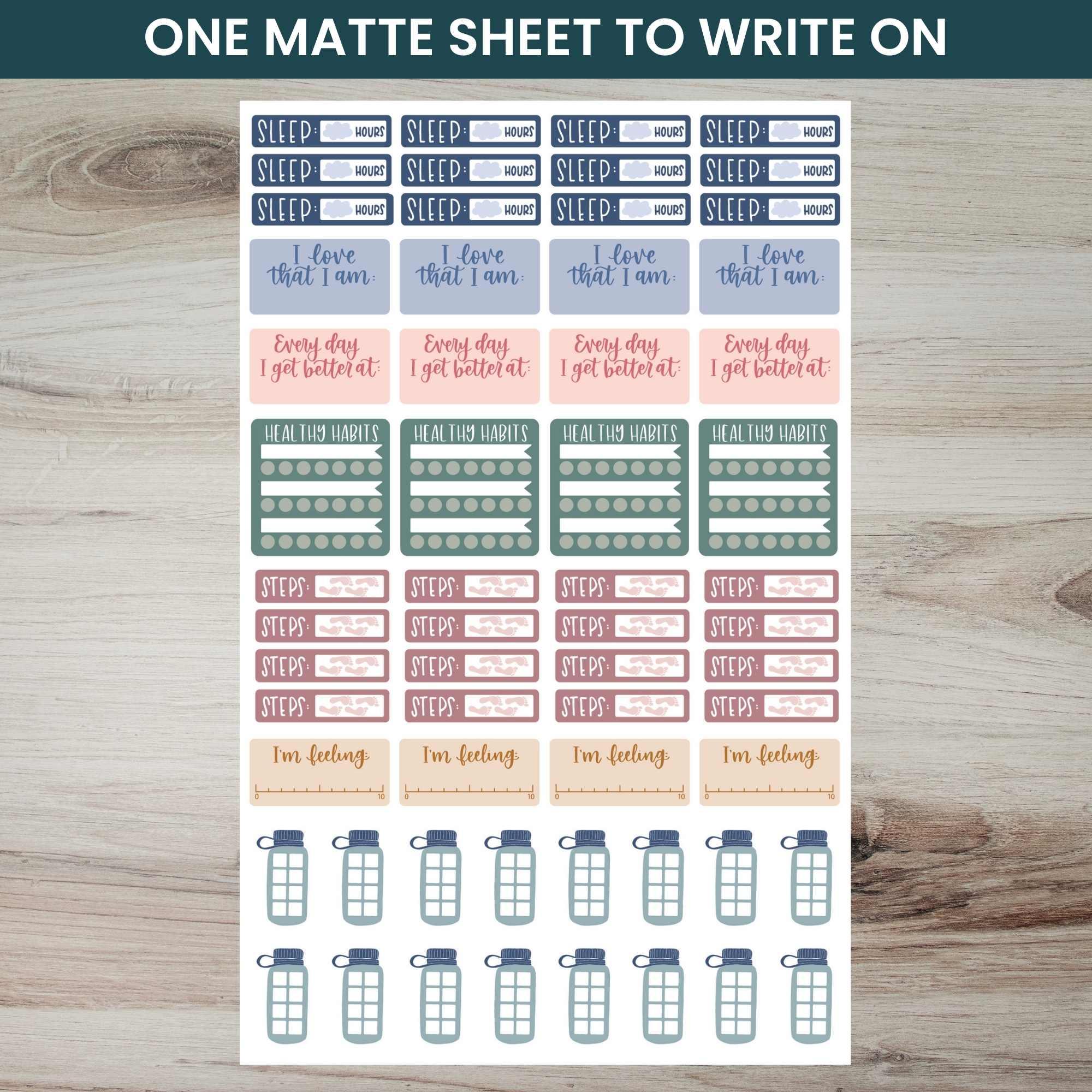 Planner Stickers | Rest Is Self-Care Pack - Image 4