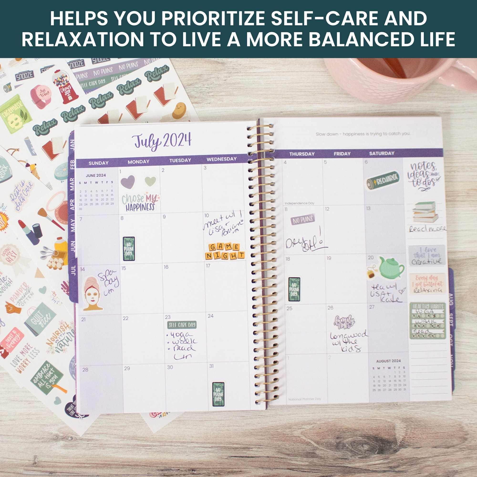 Planner Stickers | Rest Is Self-Care Pack - Image 5