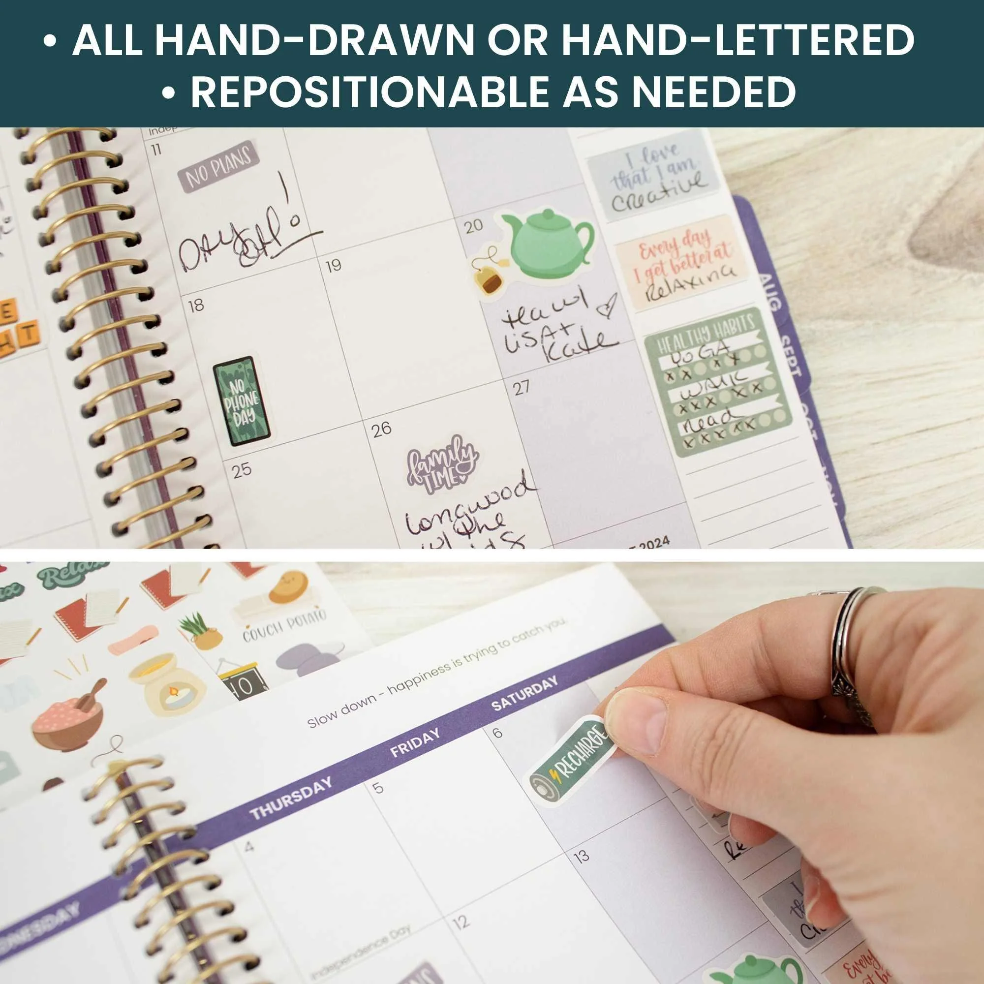 Planner Stickers | Rest Is Self-Care Pack - Image 7
