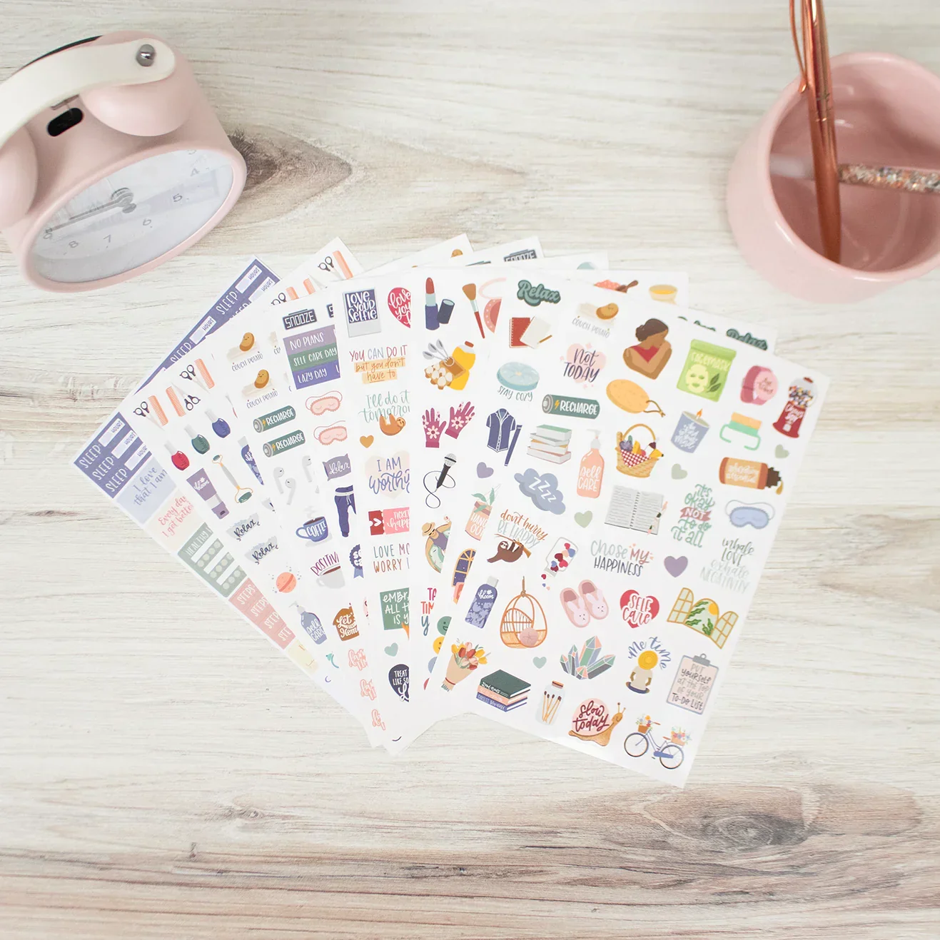Planner Stickers | Rest Is Self-Care Pack - Image 8