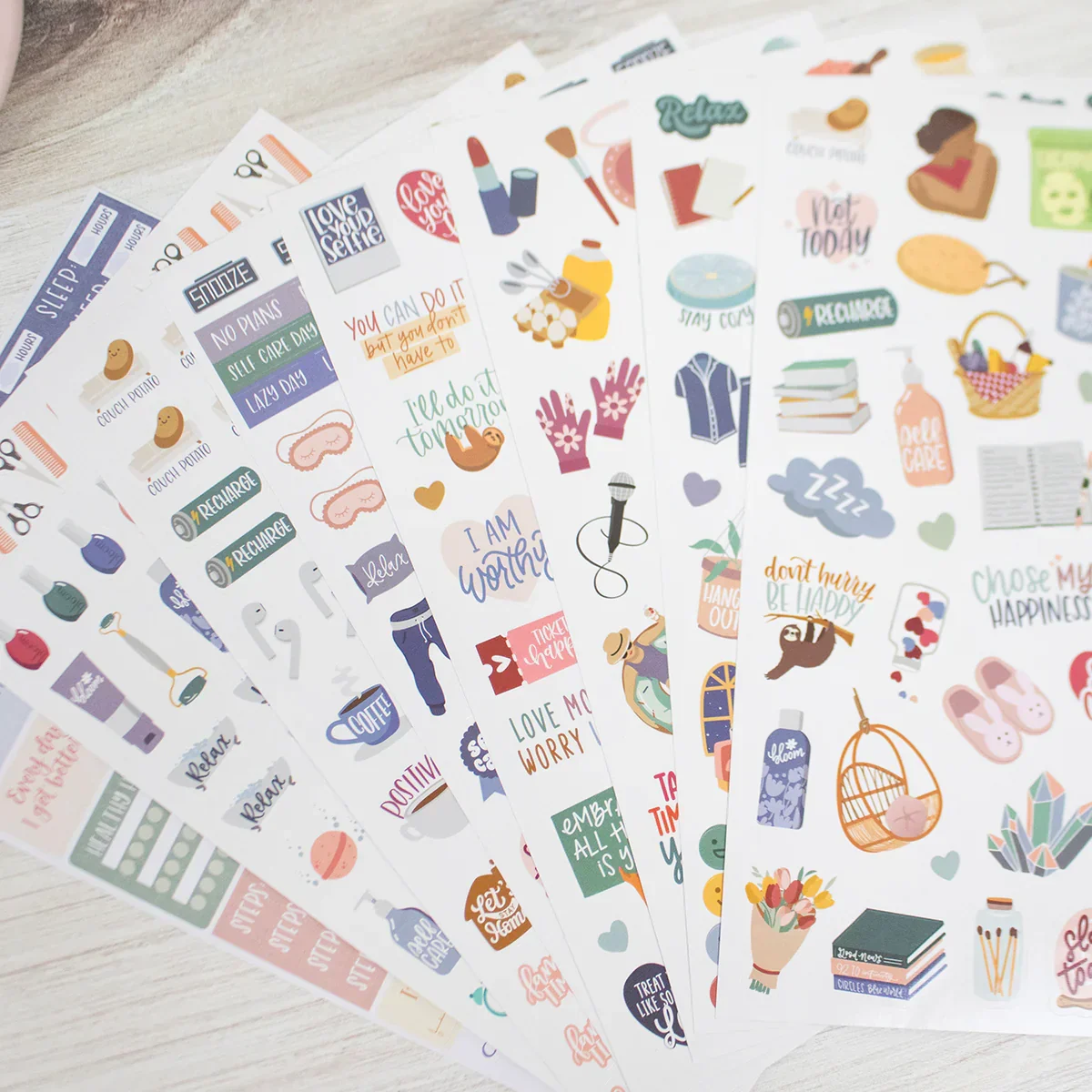 Planner Stickers | Rest Is Self-Care Pack - Image 9