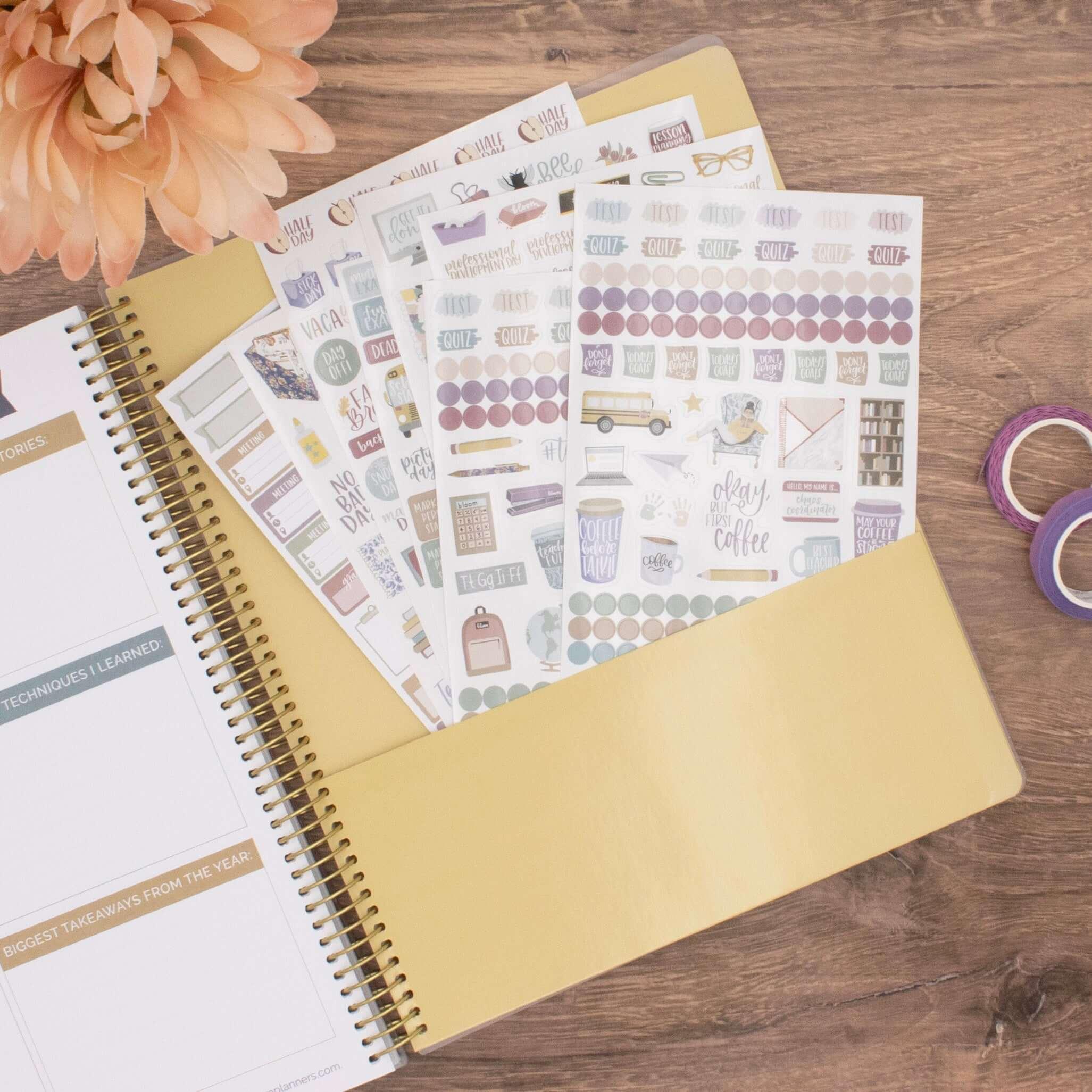 Planner Stickers | Teacher Pack | Cool Tones - Image 15