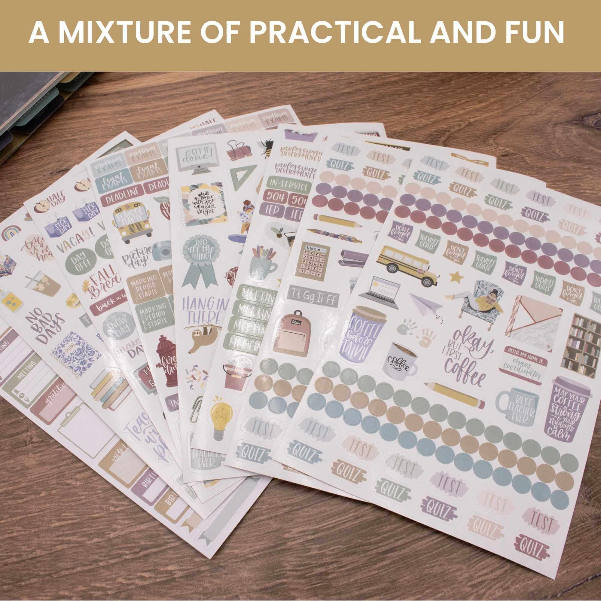 Planner Stickers | Teacher Pack | Cool Tones - Image 6
