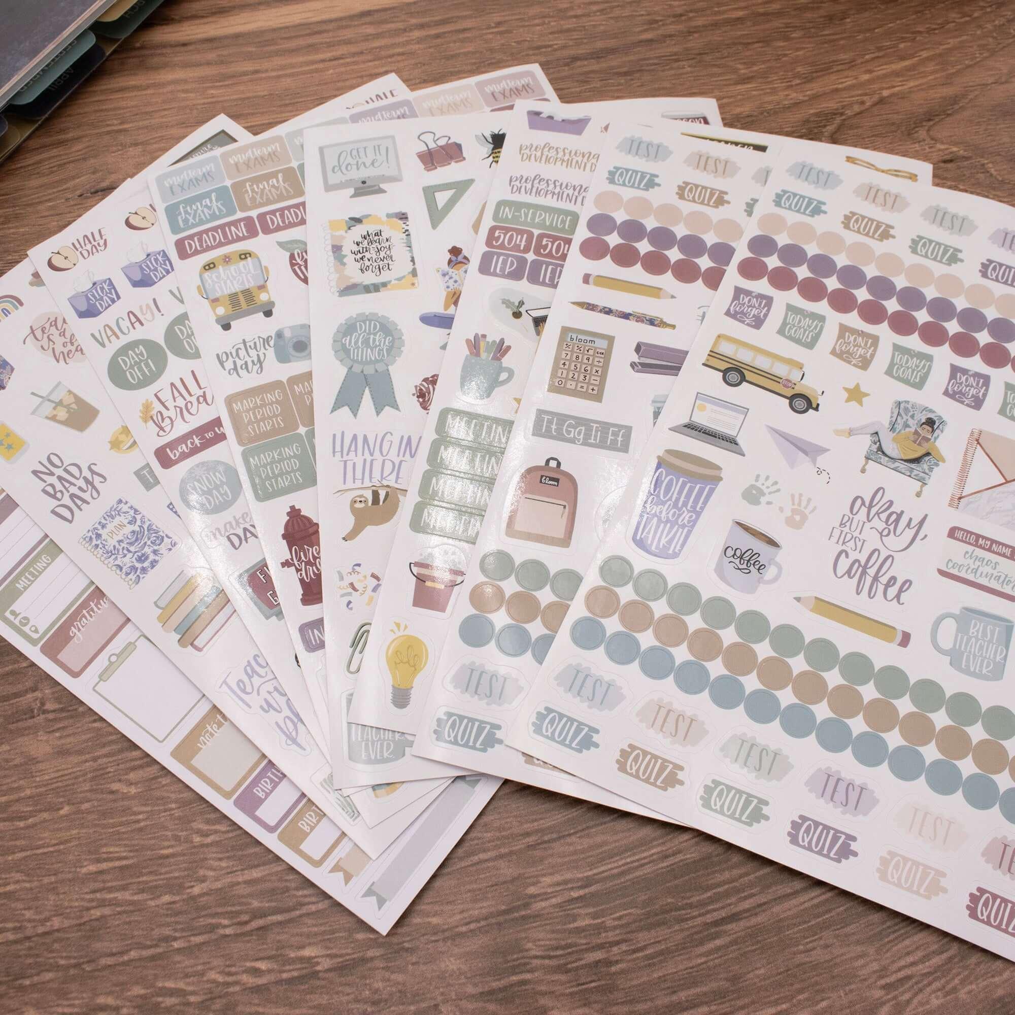Planner Stickers | Teacher Pack | Cool Tones - Image 9