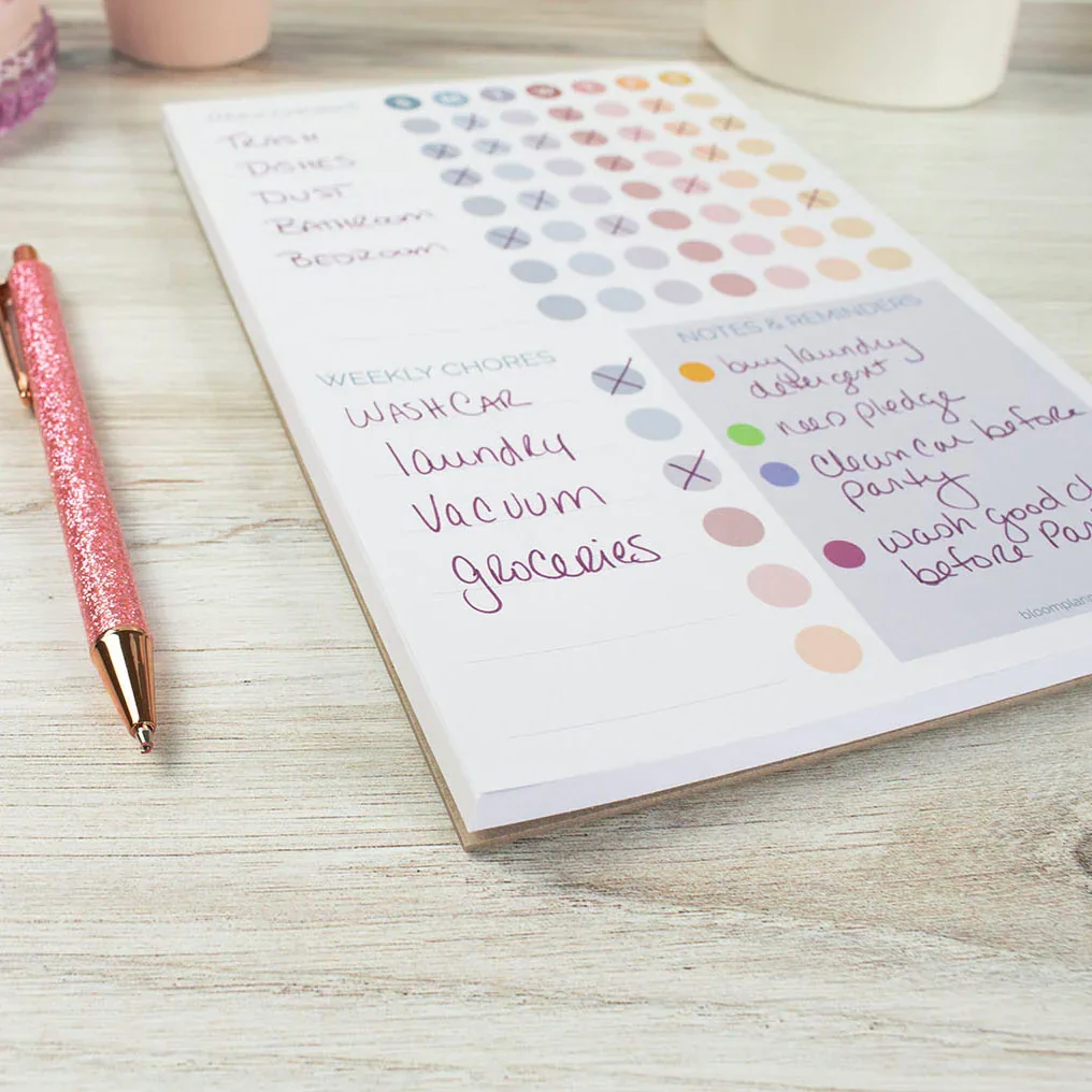 Planning Pad, 6" x 9", Chore Pad with Magnets, Pastel - Image 12