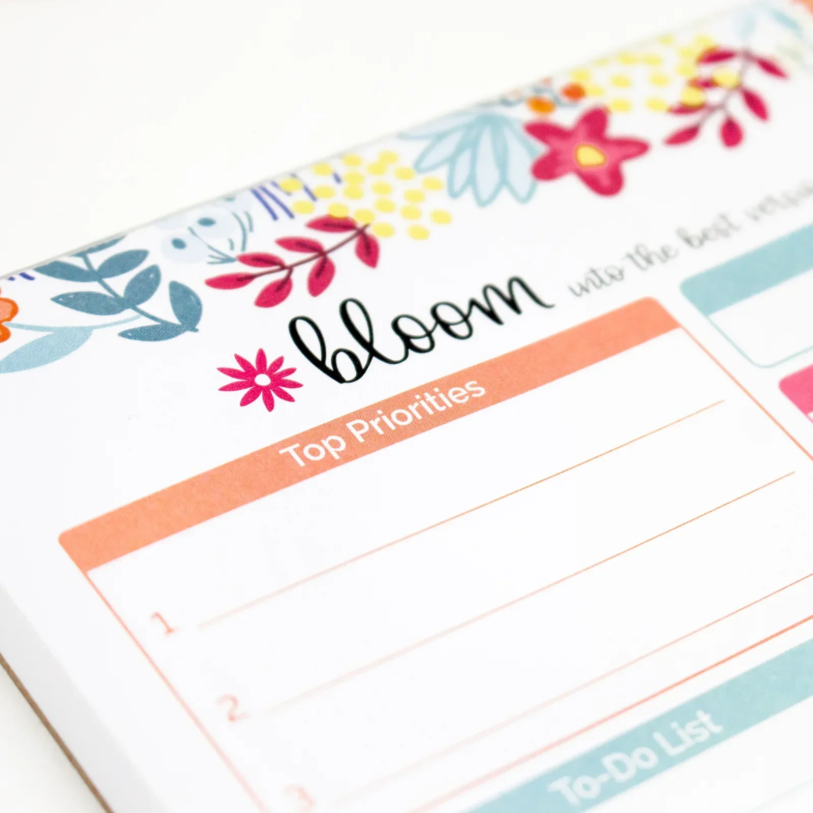 Planning Pad, 6" x 9", Daily Planning System, Floral Dots - Image 4