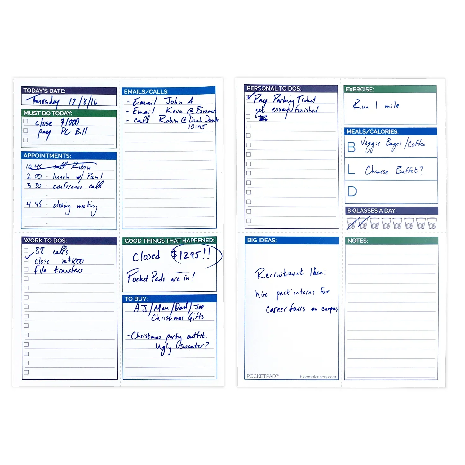Planning Pad, 6" x 9", Double Sided Pocket Pad - Image 3