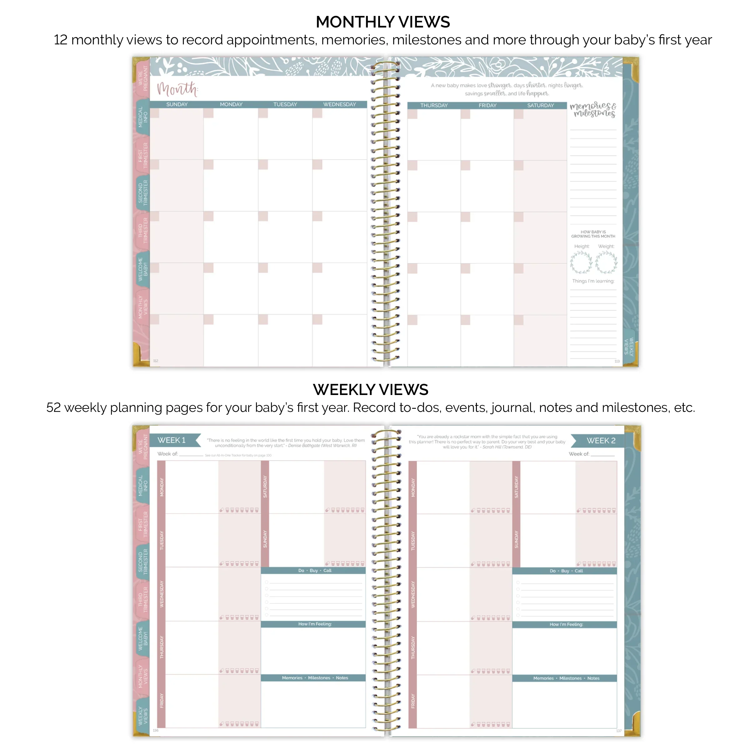 Pregnancy & Baby's First Year Planner & Calendar, The Story of You - Image 8