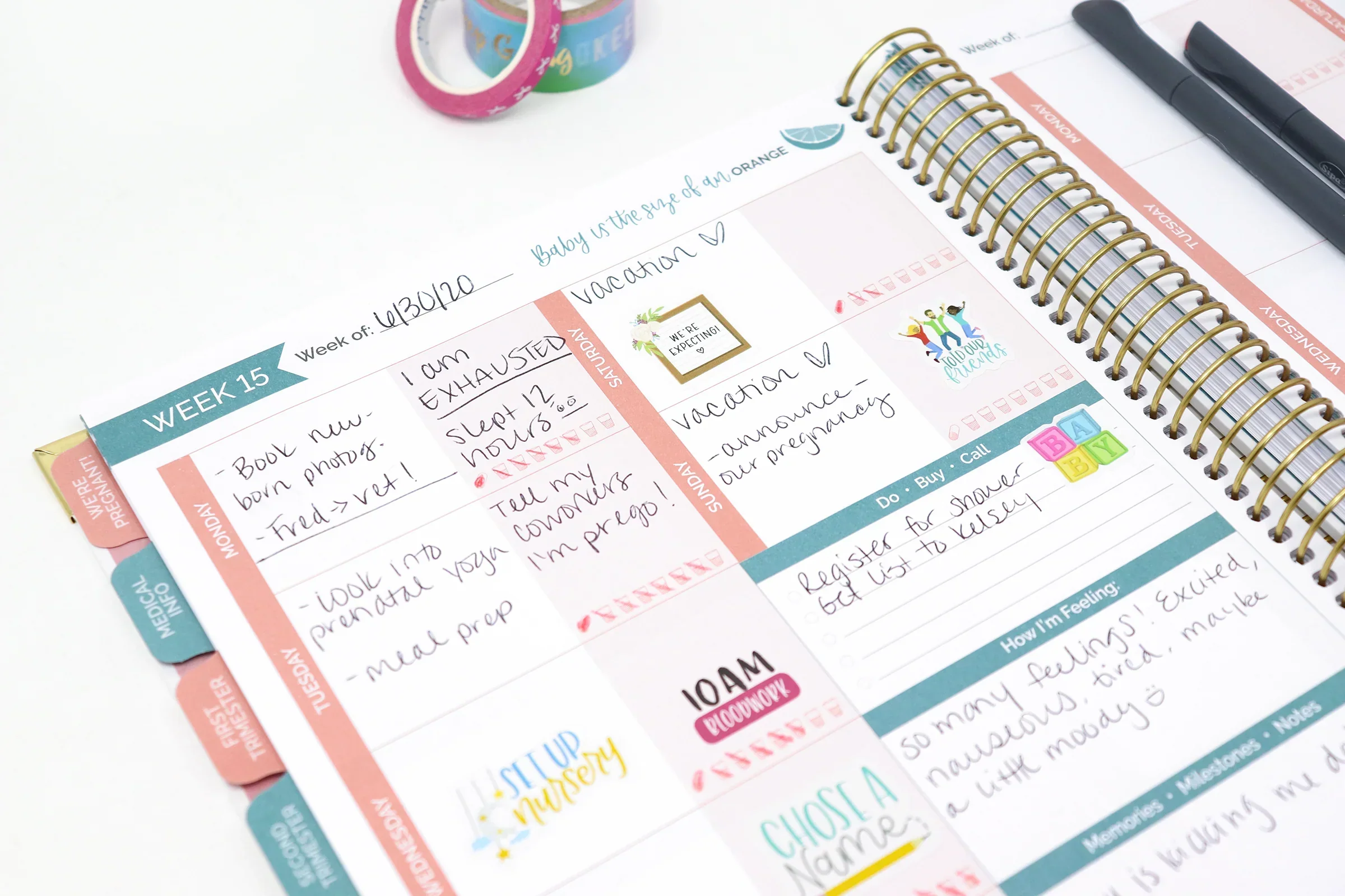 Pregnancy & Baby's First Year Planner & Calendar, Planning for Joy® - Image 15