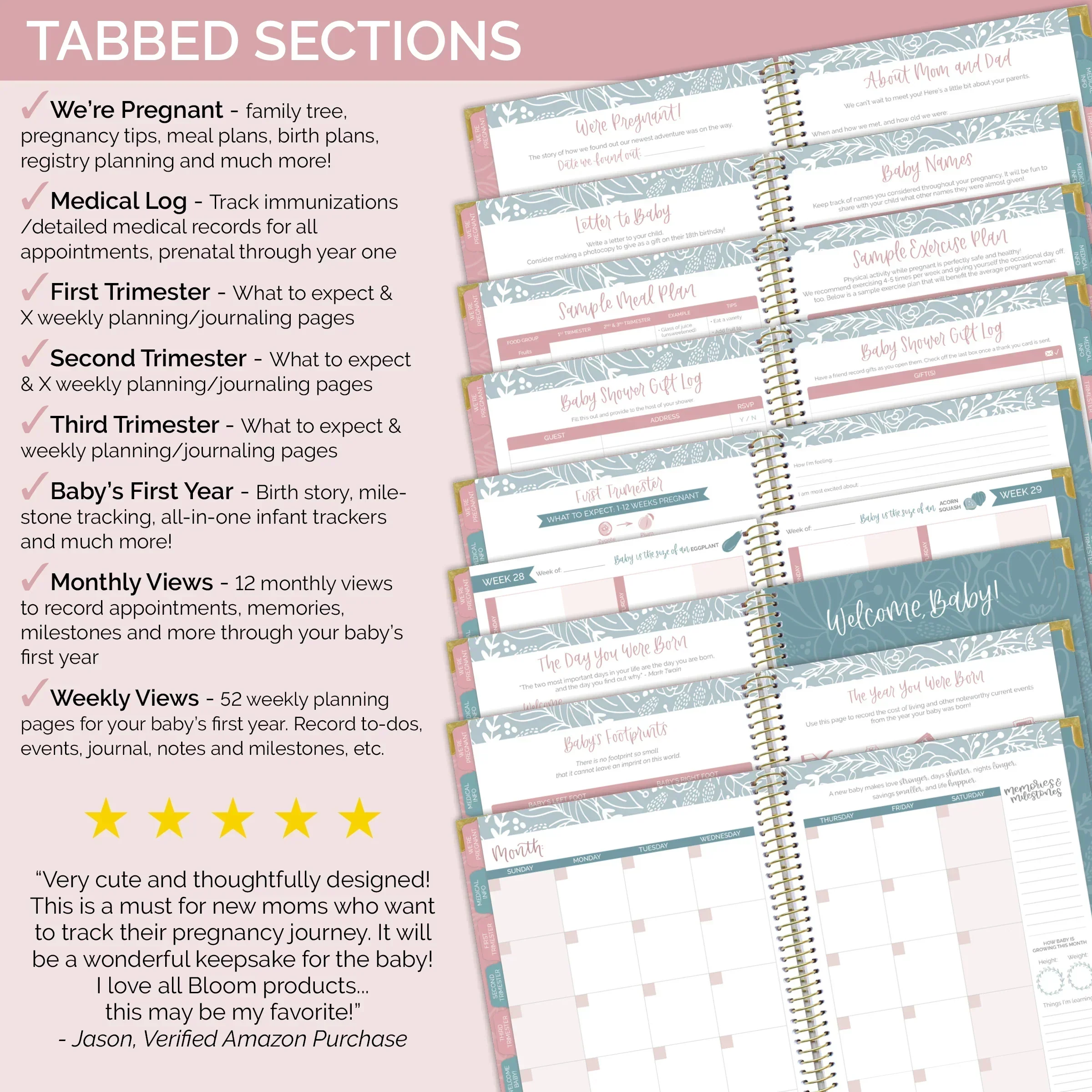 Pregnancy & Baby's First Year Planner & Calendar, Planning for Joy® - Image 5
