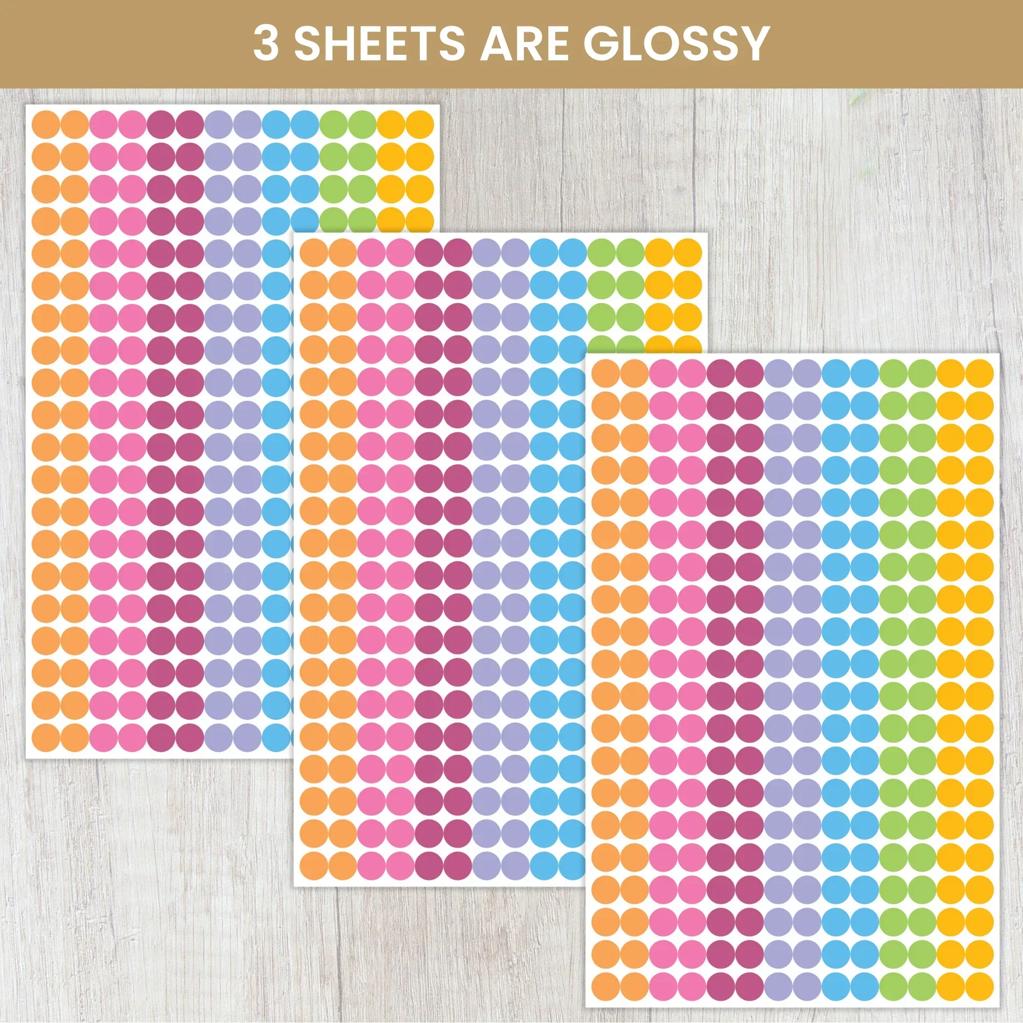 Planner Stickers, Color Coding Pack, Bright - Image 3