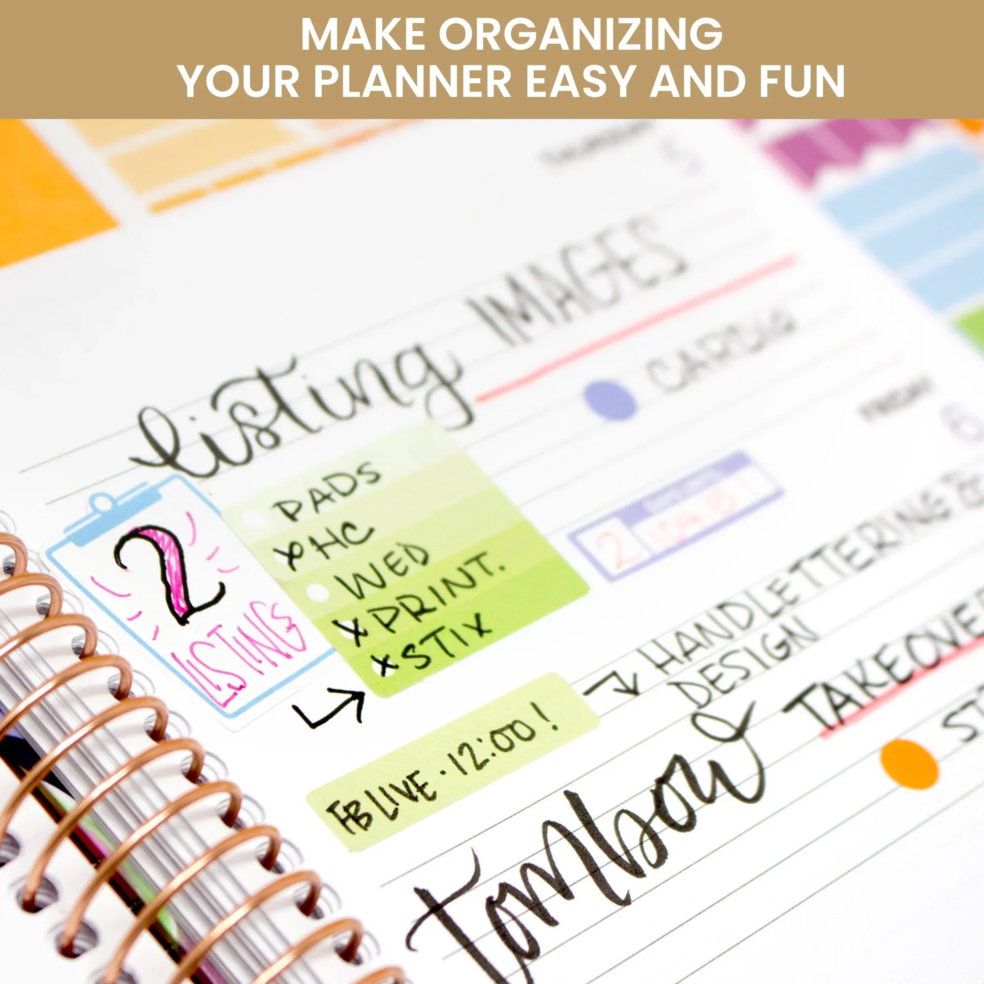 Planner Stickers, Color Coding Pack, Bright - Image 5