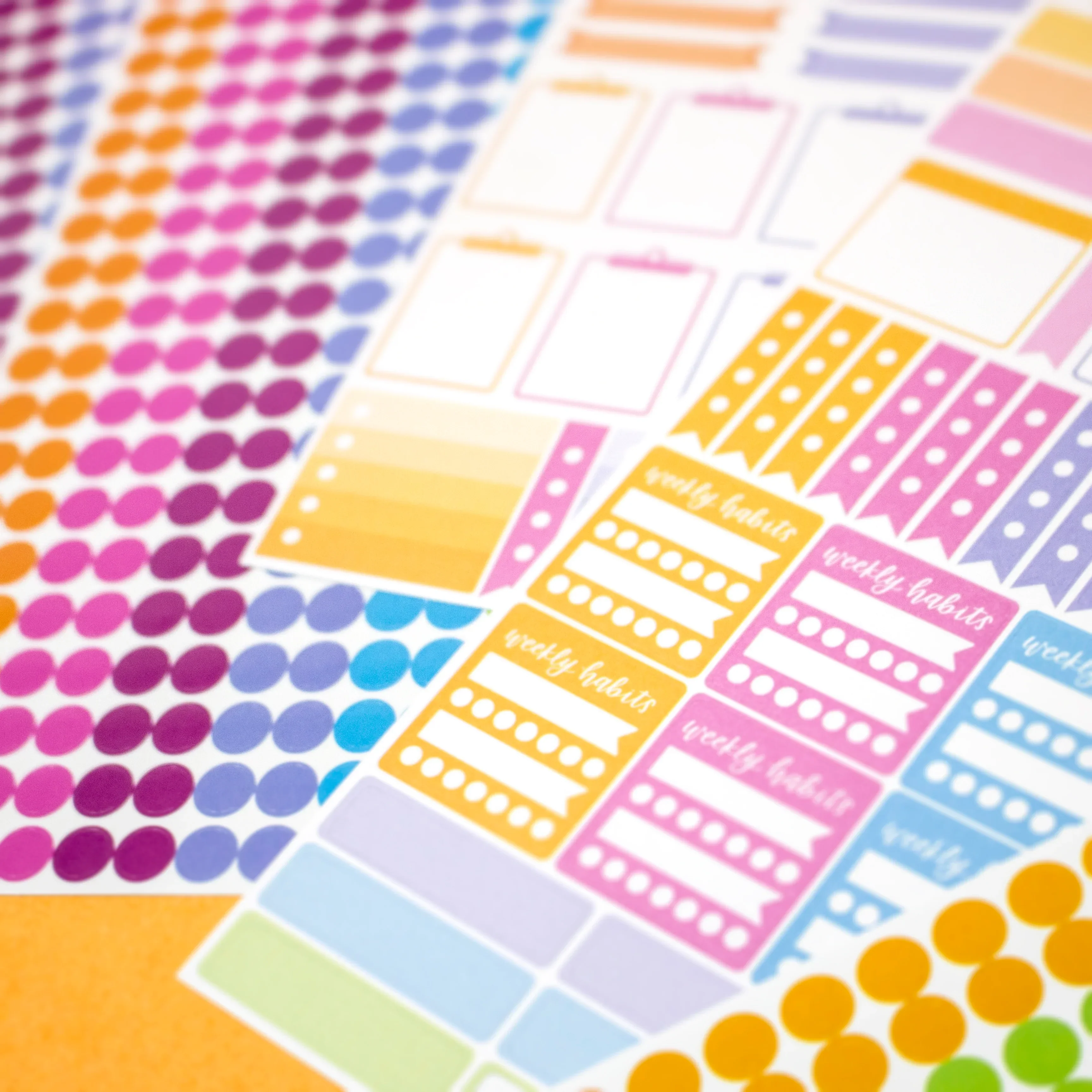 Planner Stickers, Color Coding Pack, Bright - Image 9